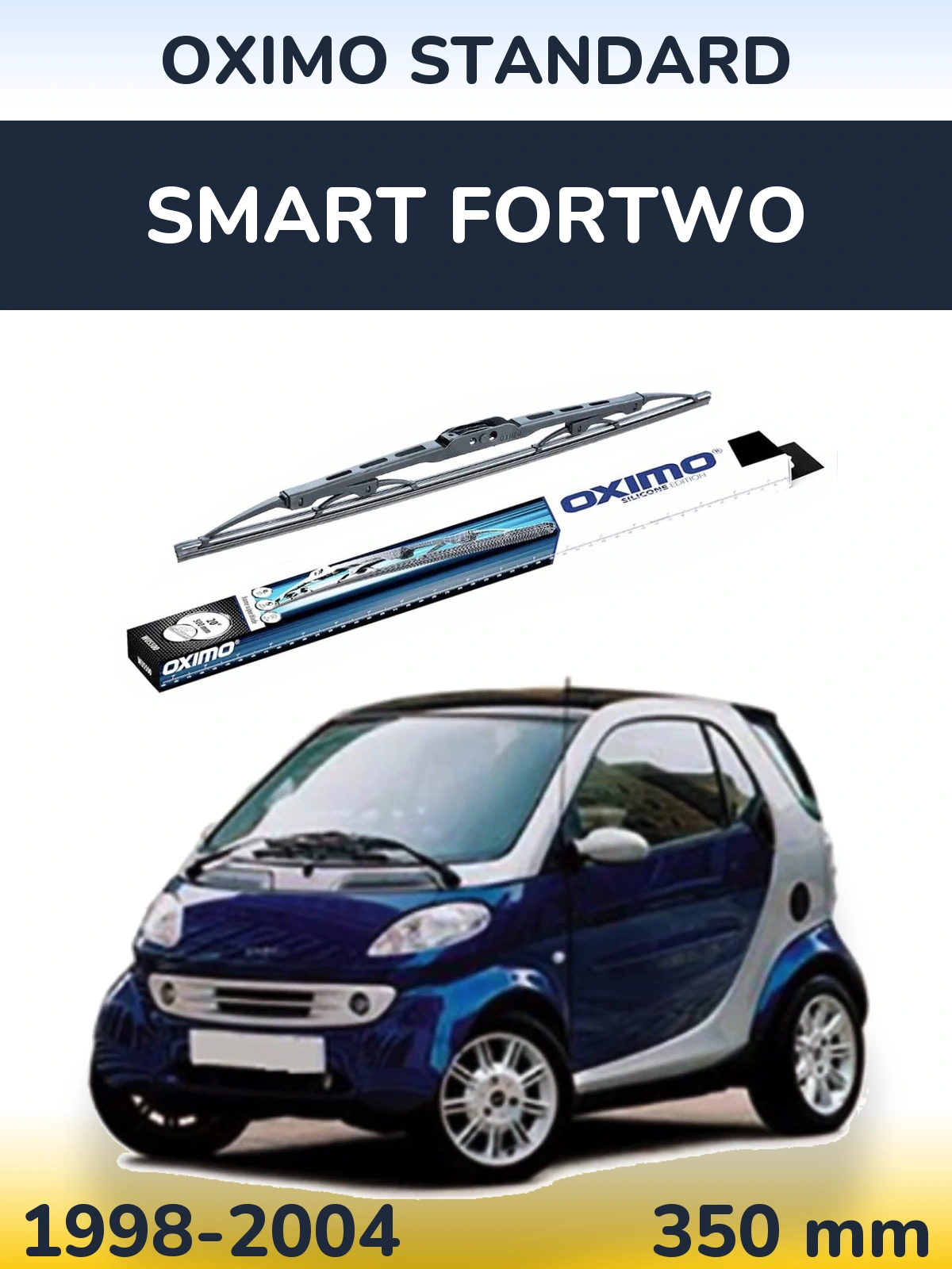 Tylna wycieraczka Oximo Standard 350 mm do Smart Fortwo 1998-2004