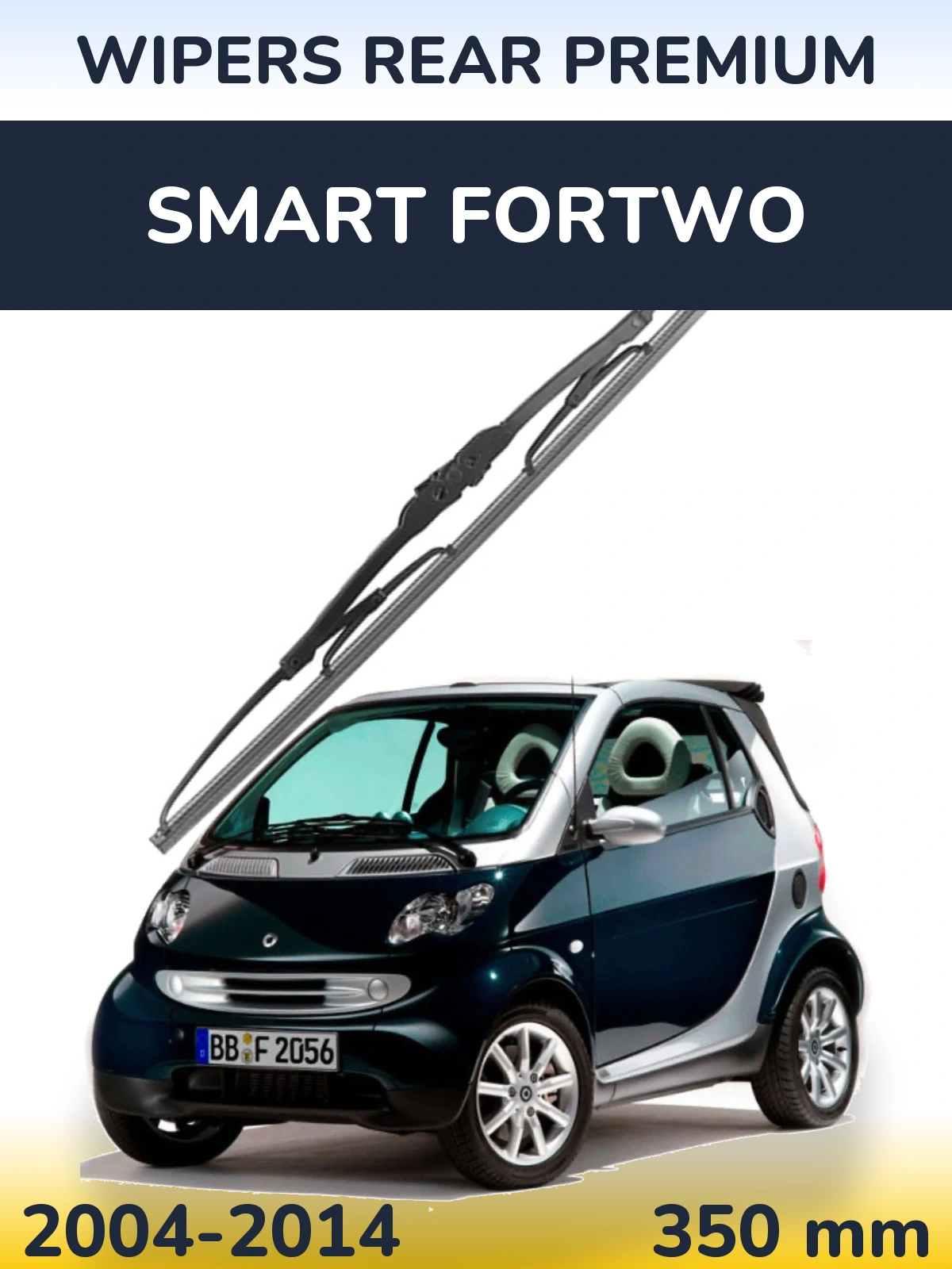 Задний дворник WIPERS REAR PREMIUM 350 мм для Smart Fortwo 2004-2014