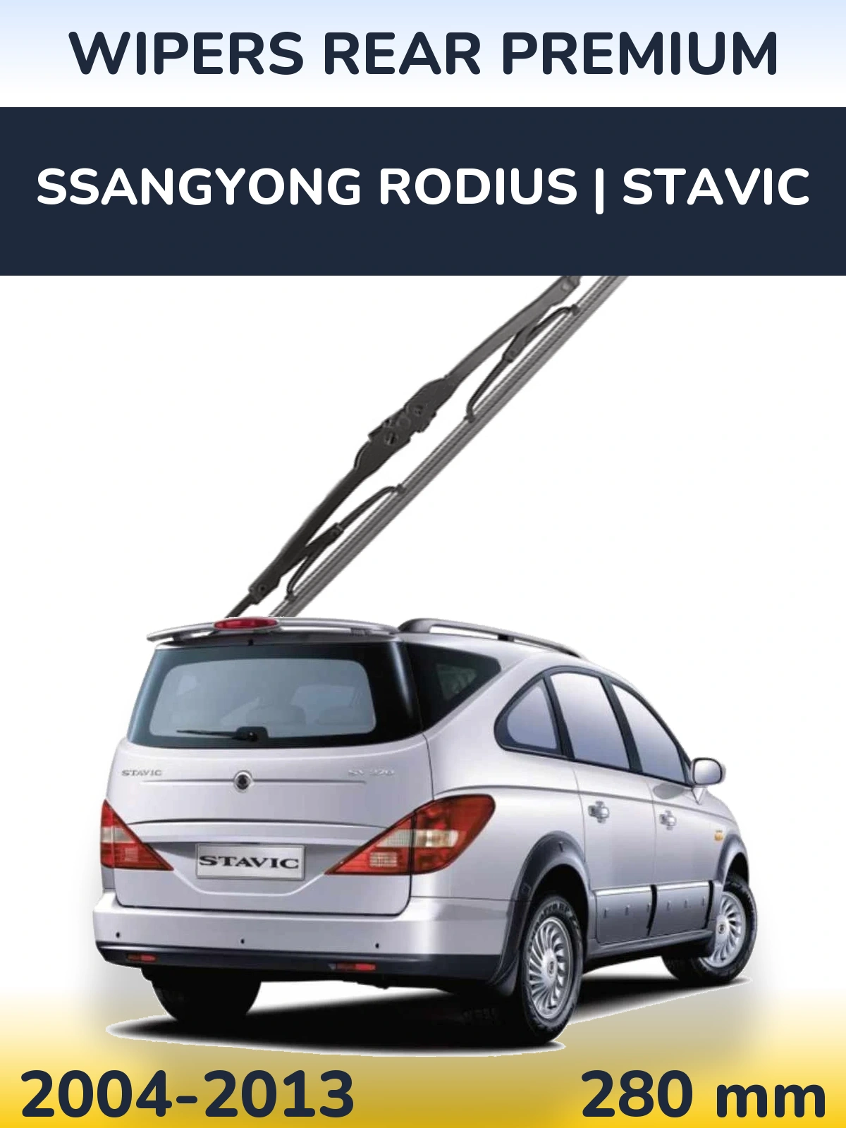 Tylna wycieraczka WIPERS REAR PREMIUM 280 mm do SsangYong Rodius | Stavic 2004-2013