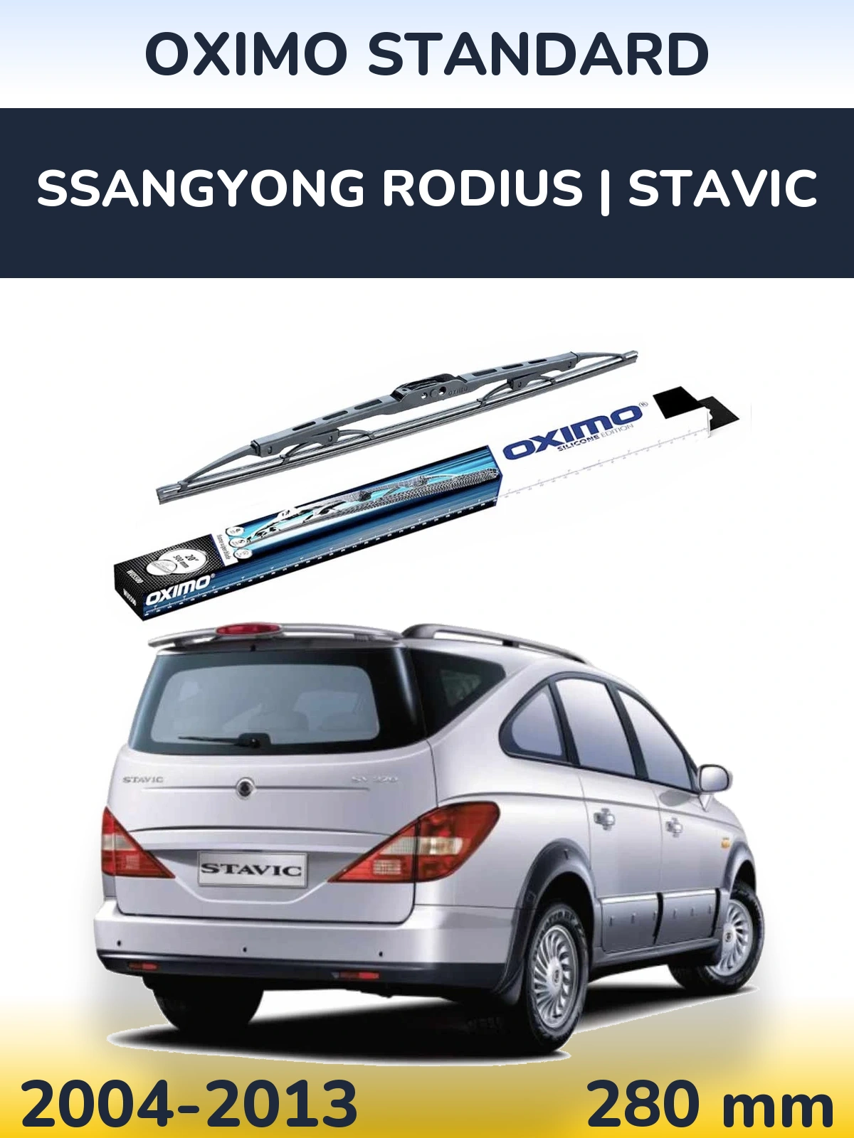 Tylna wycieraczka Oximo Standard 275 mm do SsangYong Rodius | Stavic 2004-2013