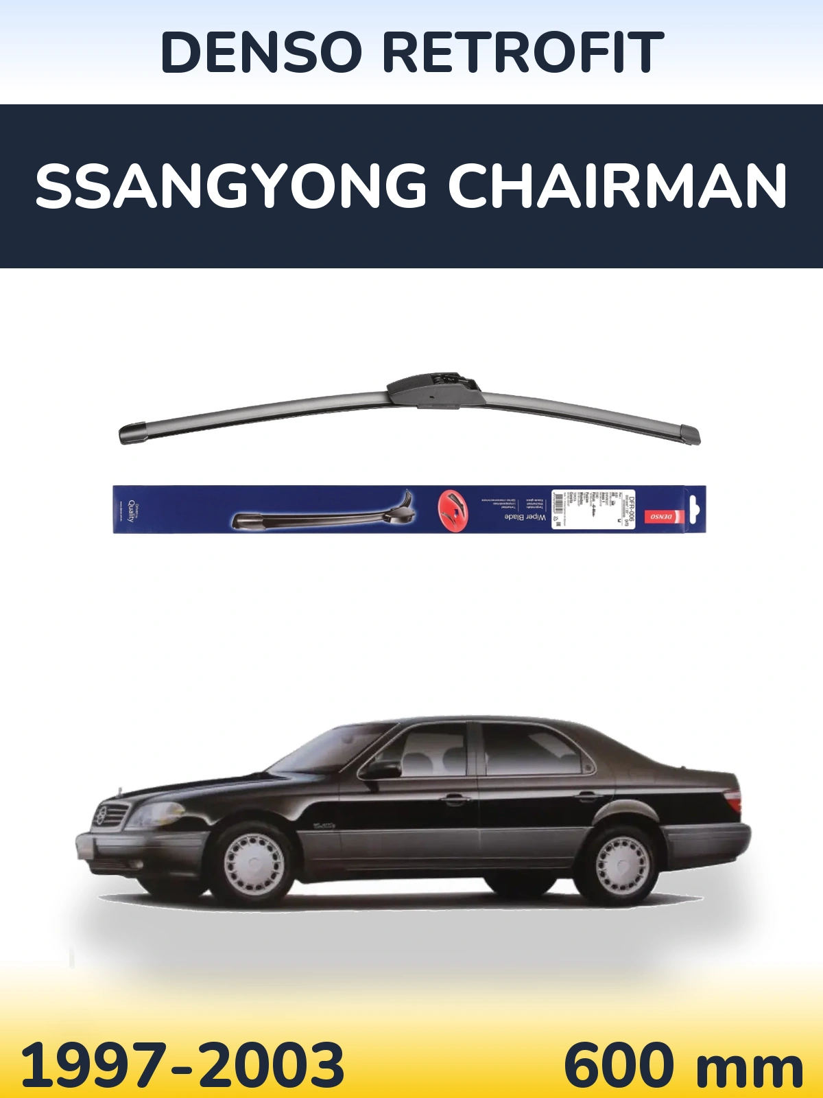 Przednia wycieraczka Denso Retrofit 600 mm do SsangYong Chairman 1997-2003