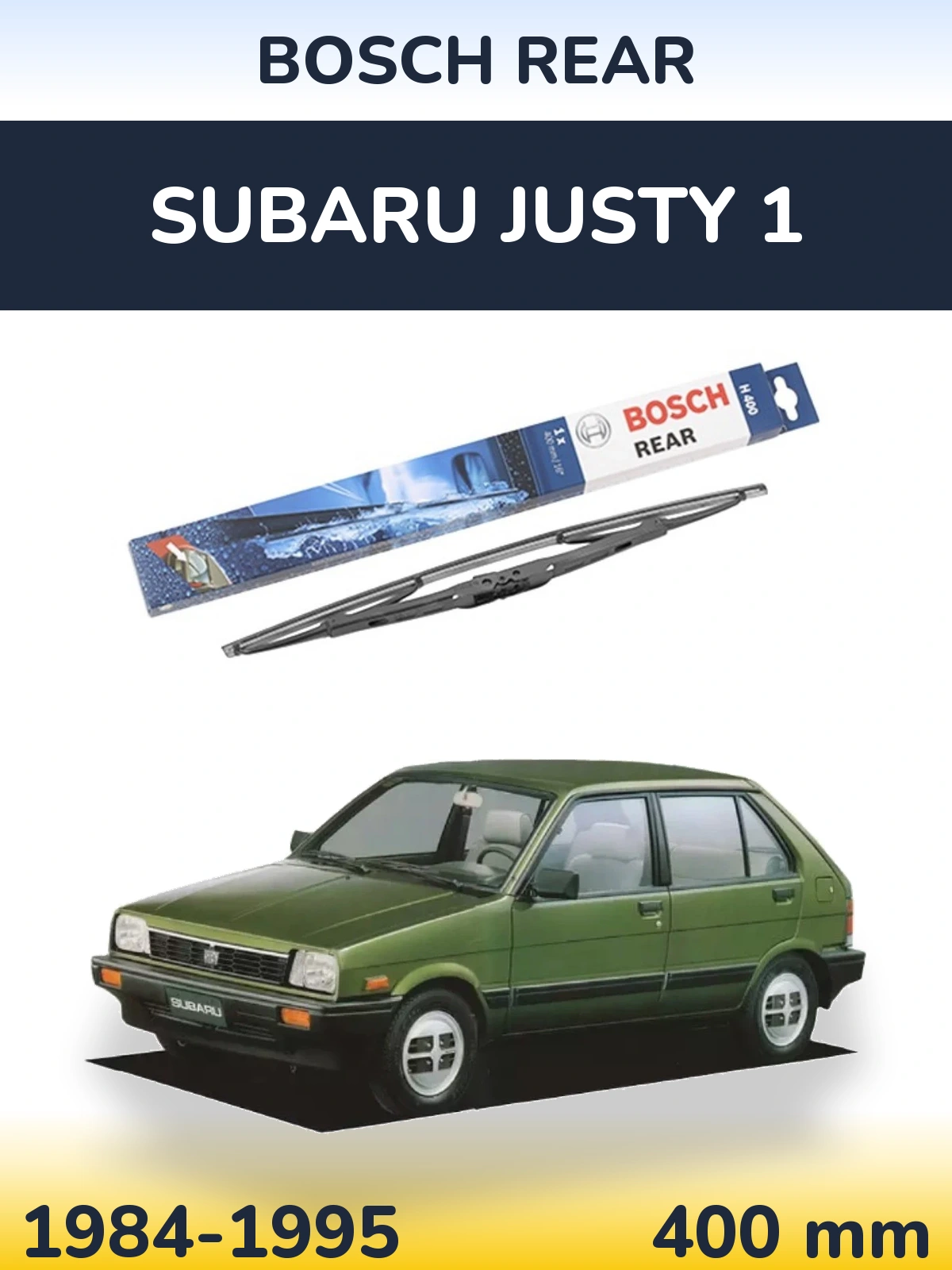Задний дворник BOSCH Rear 400 мм для Subaru Justy 1 1984-1995