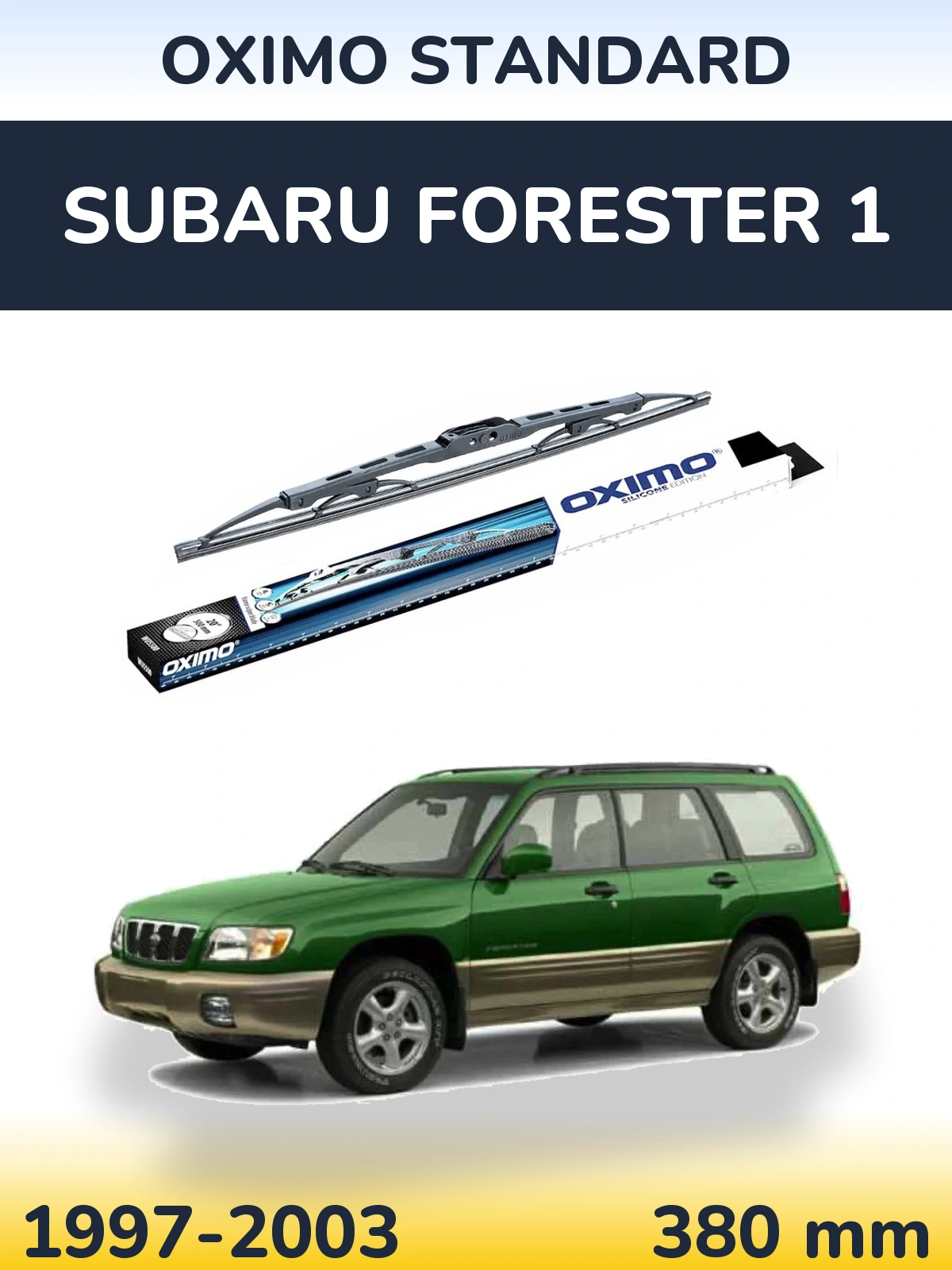 Rear wiper blade Oximo Standard 375 mm for Subaru Forester 1 1997-2003
