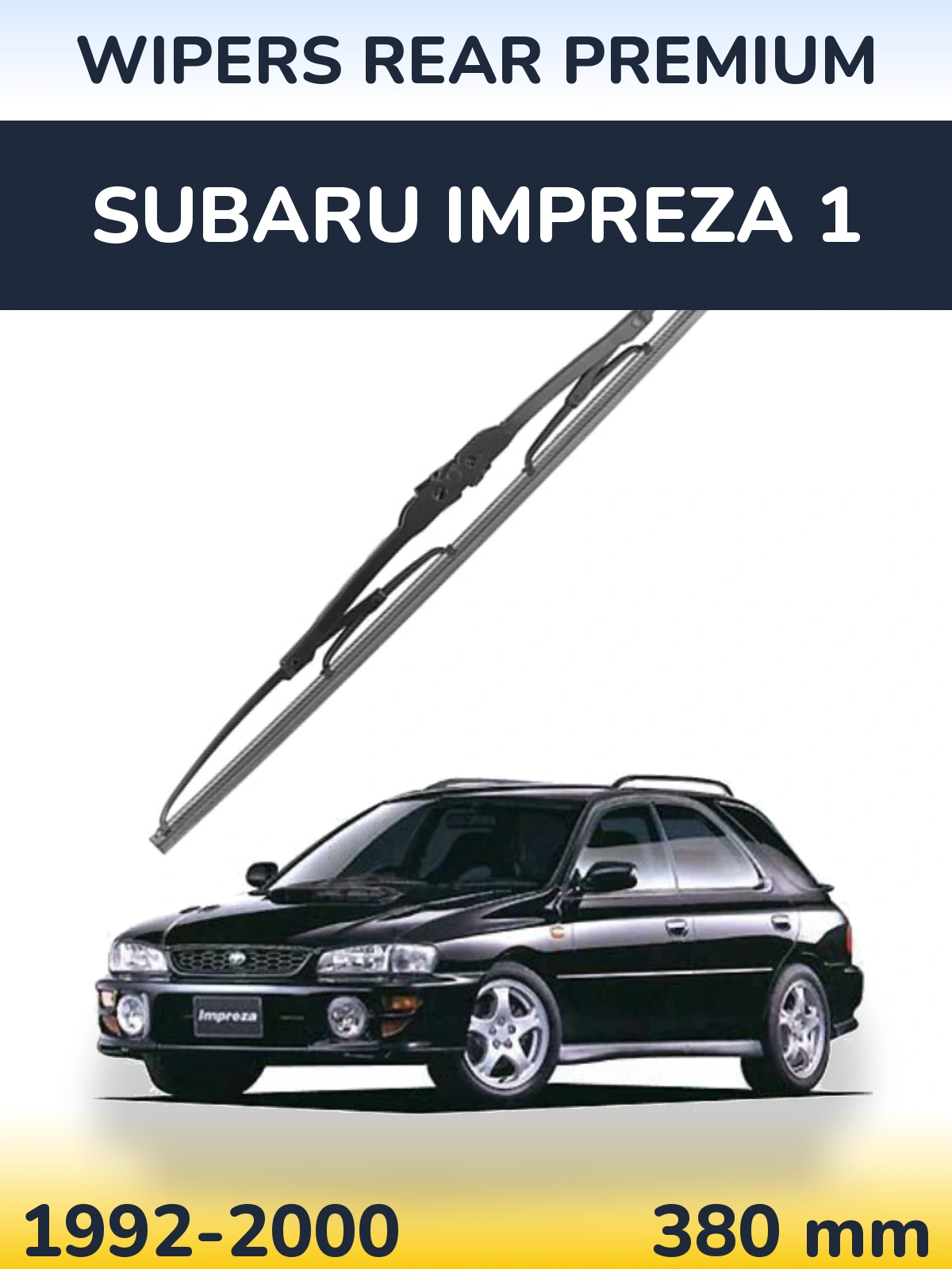 Tylna wycieraczka WIPERS REAR PREMIUM 380 mm do Subaru Impreza 1 1992-2000