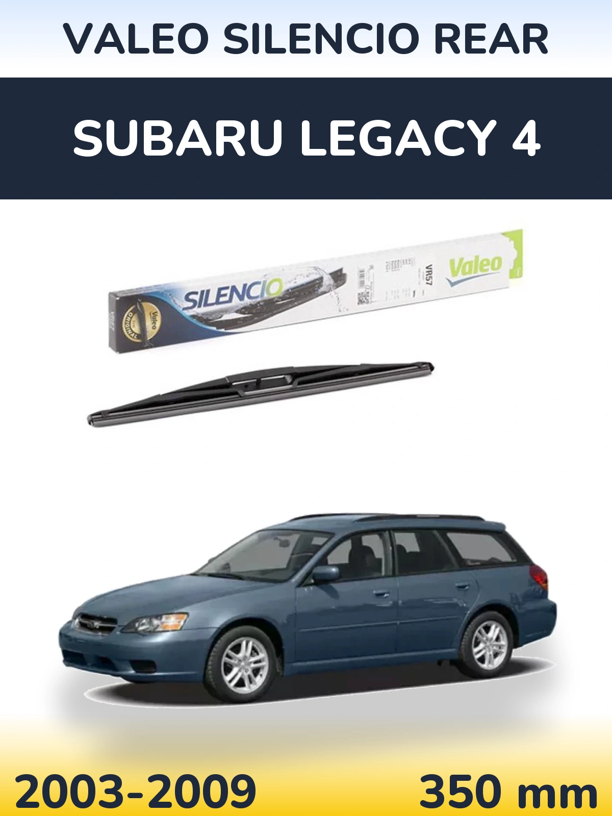Tylna wycieraczka Valeo Silencio Rear 345 mm do Subaru Legacy 4 2003-2009