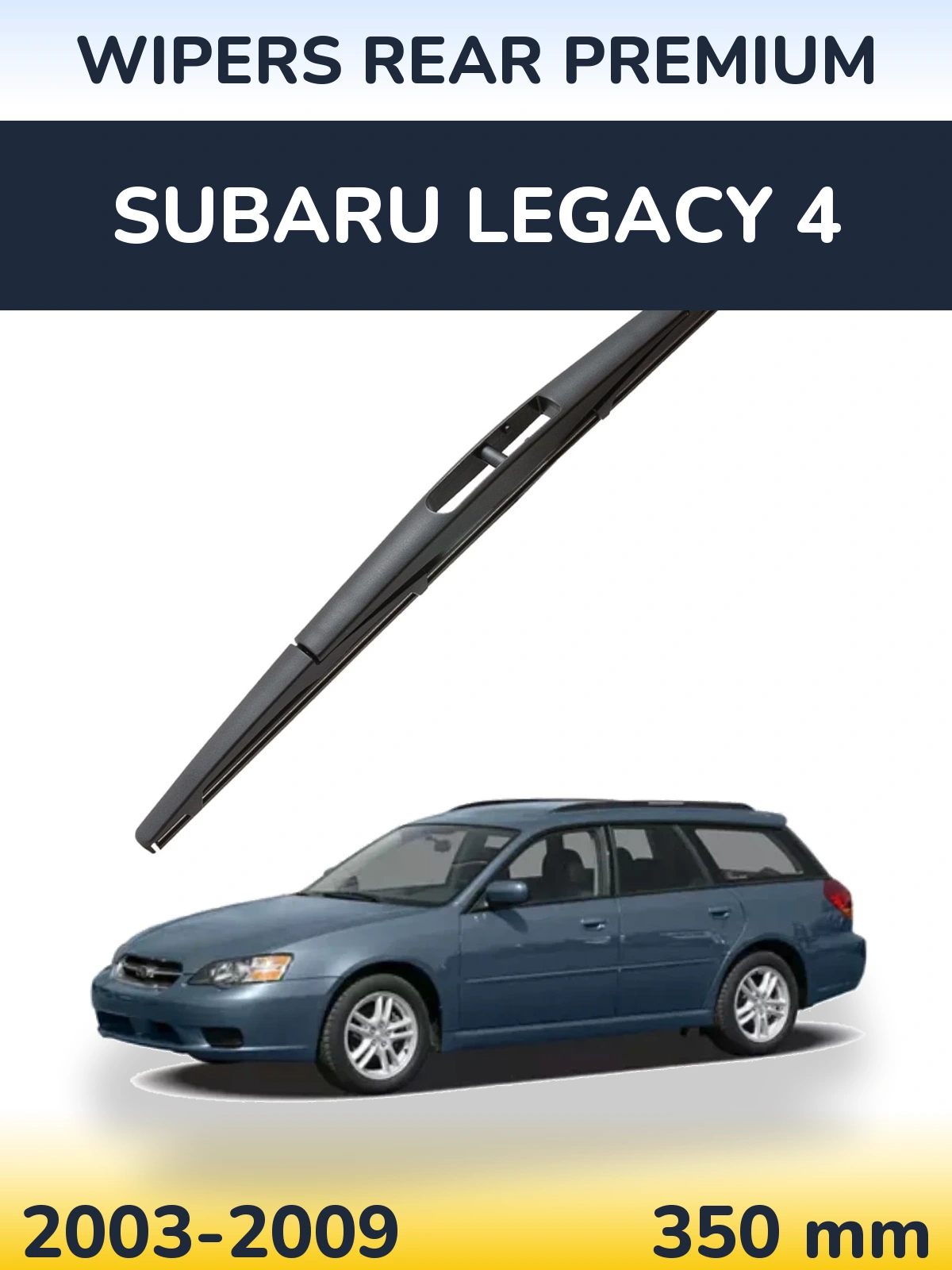 Rear wiper blade WIPERS REAR PREMIUM 350 mm for Subaru Legacy 4 2003-2009
