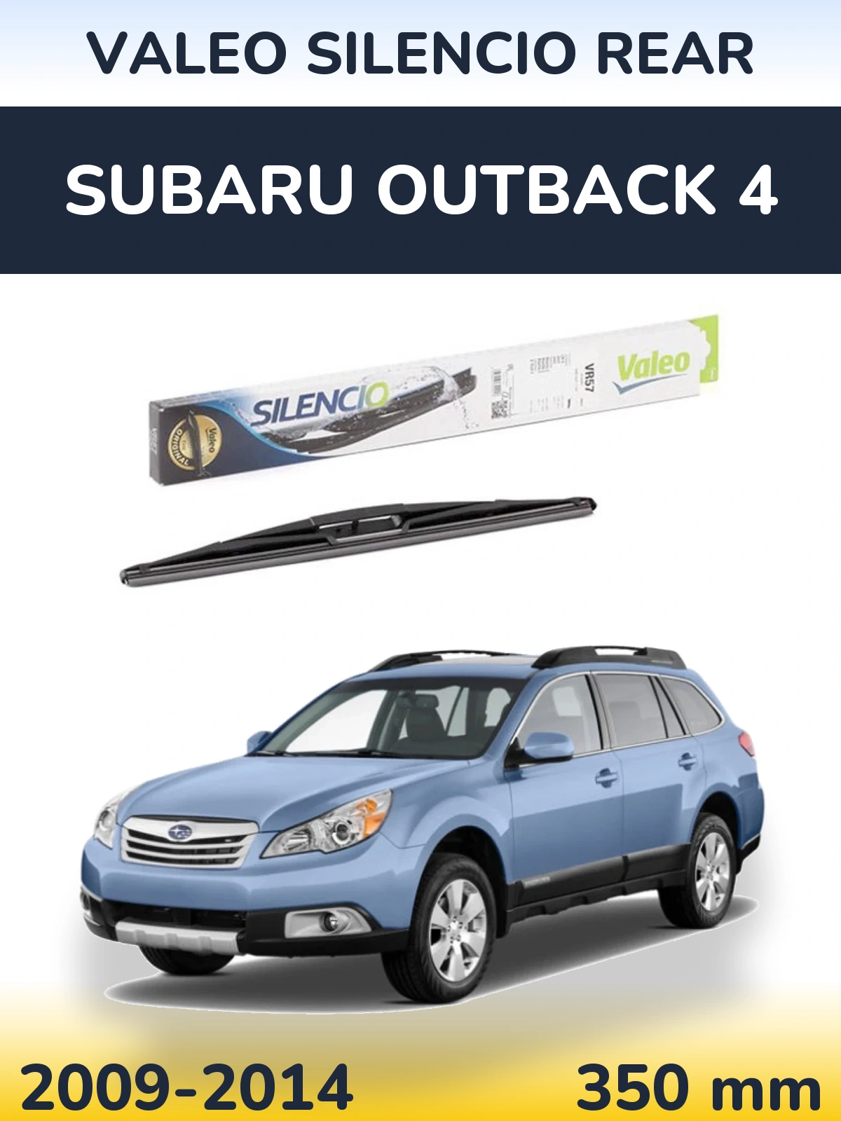 Задний дворник Valeo Silencio Rear 345 мм для Subaru Outback 4 2009-2014