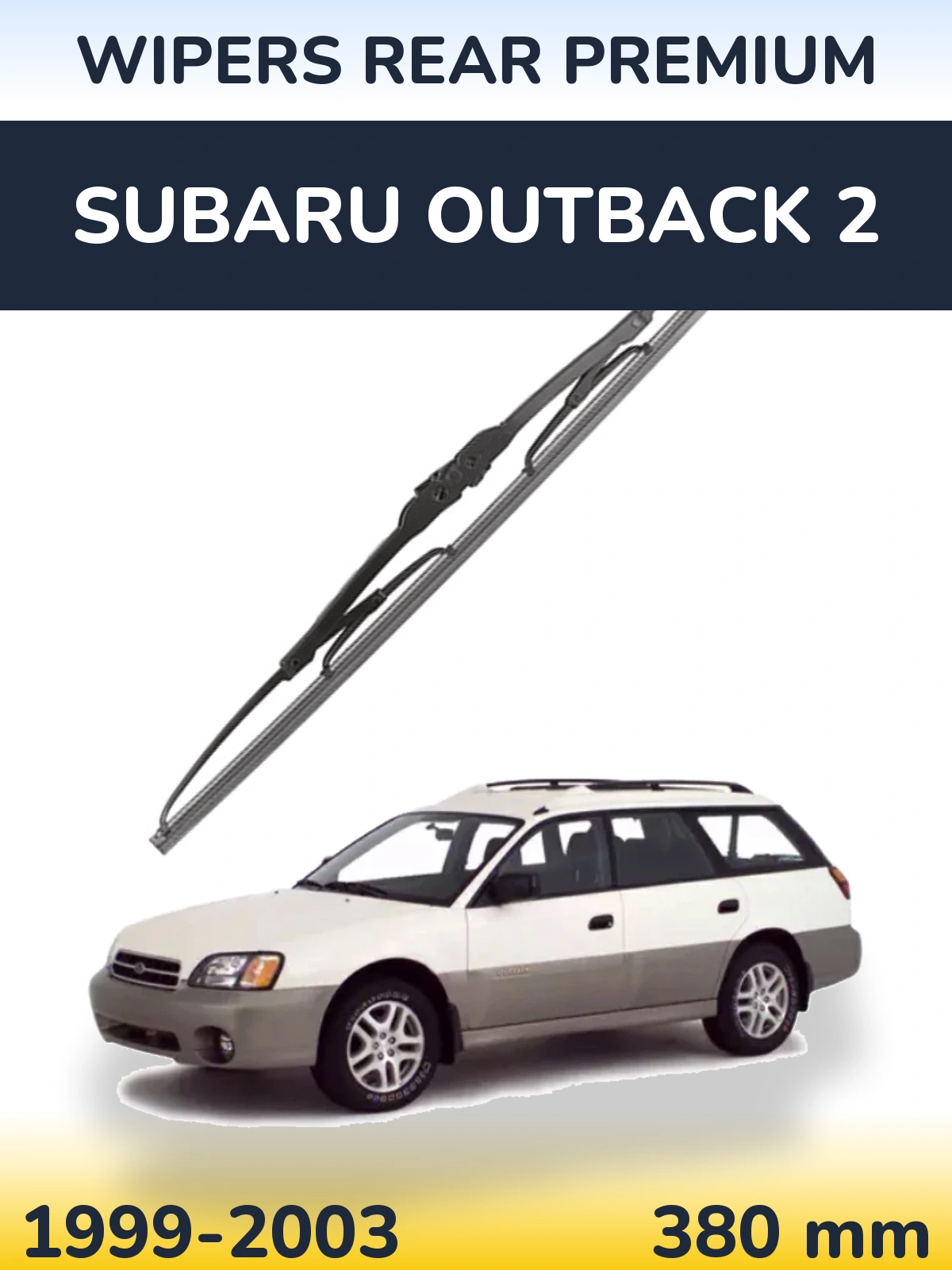 Задня щітка WIPERS REAR PREMIUM 380 мм для Subaru Outback 2 1999-2003