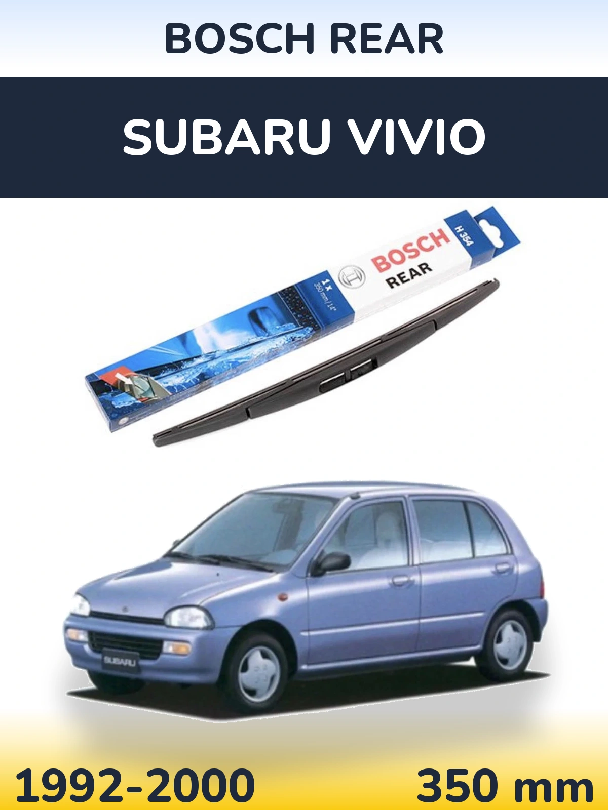Tylna wycieraczka BOSCH Rear 350 mm do Subaru Vivio 1992-2000