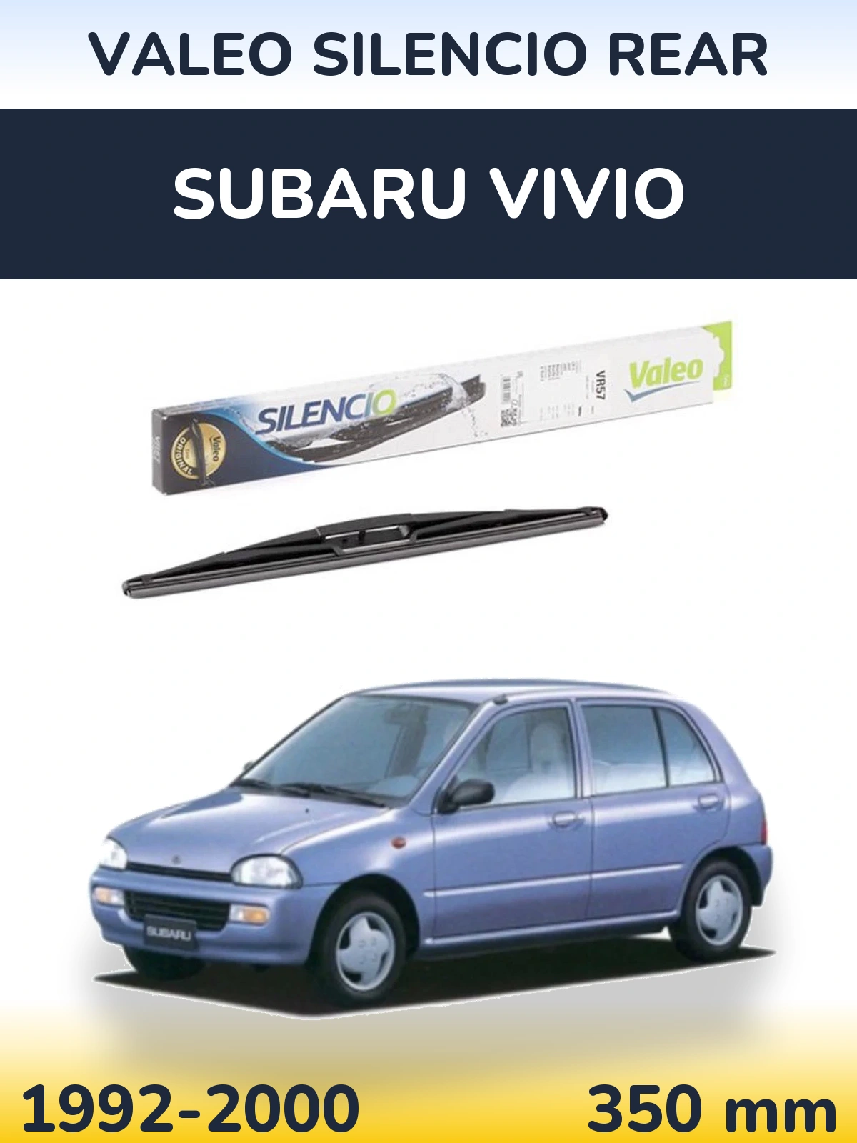 Tylna wycieraczka Valeo Silencio Rear 345 mm do Subaru Vivio 1992-2000