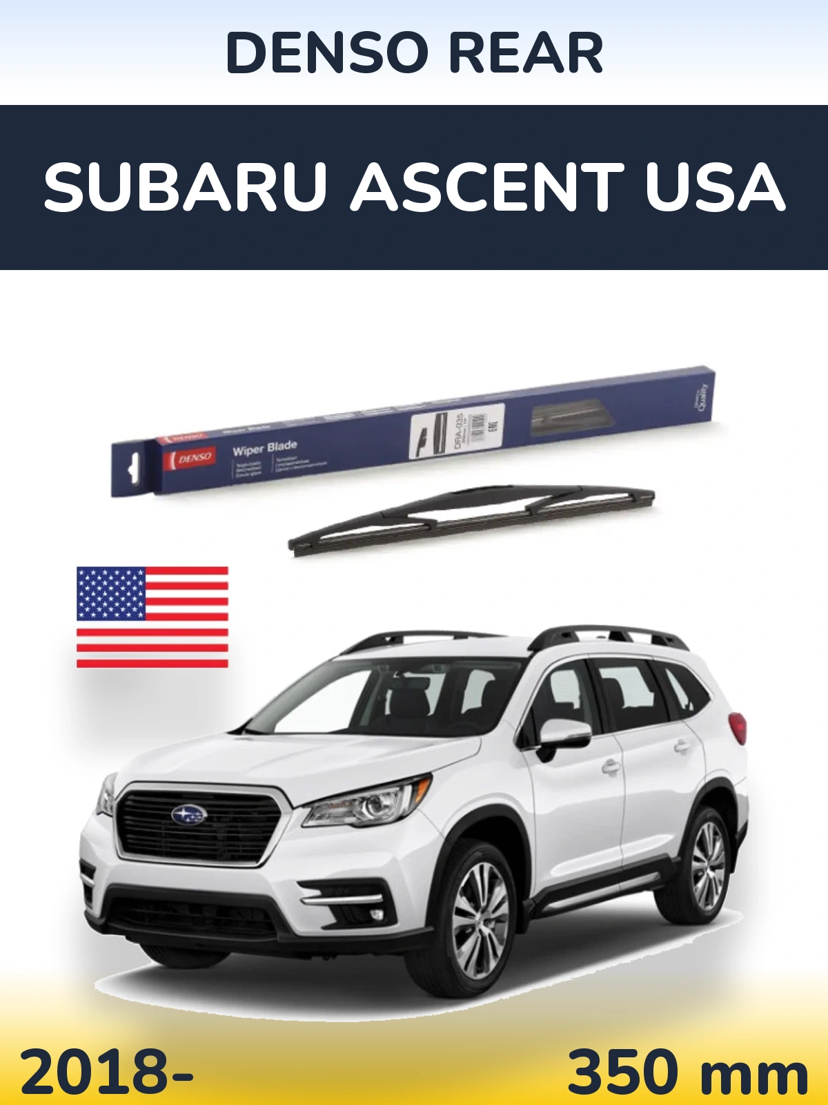 Tylna wycieraczka Denso Rear 350 mm do Subaru Ascent USA 2018-2026