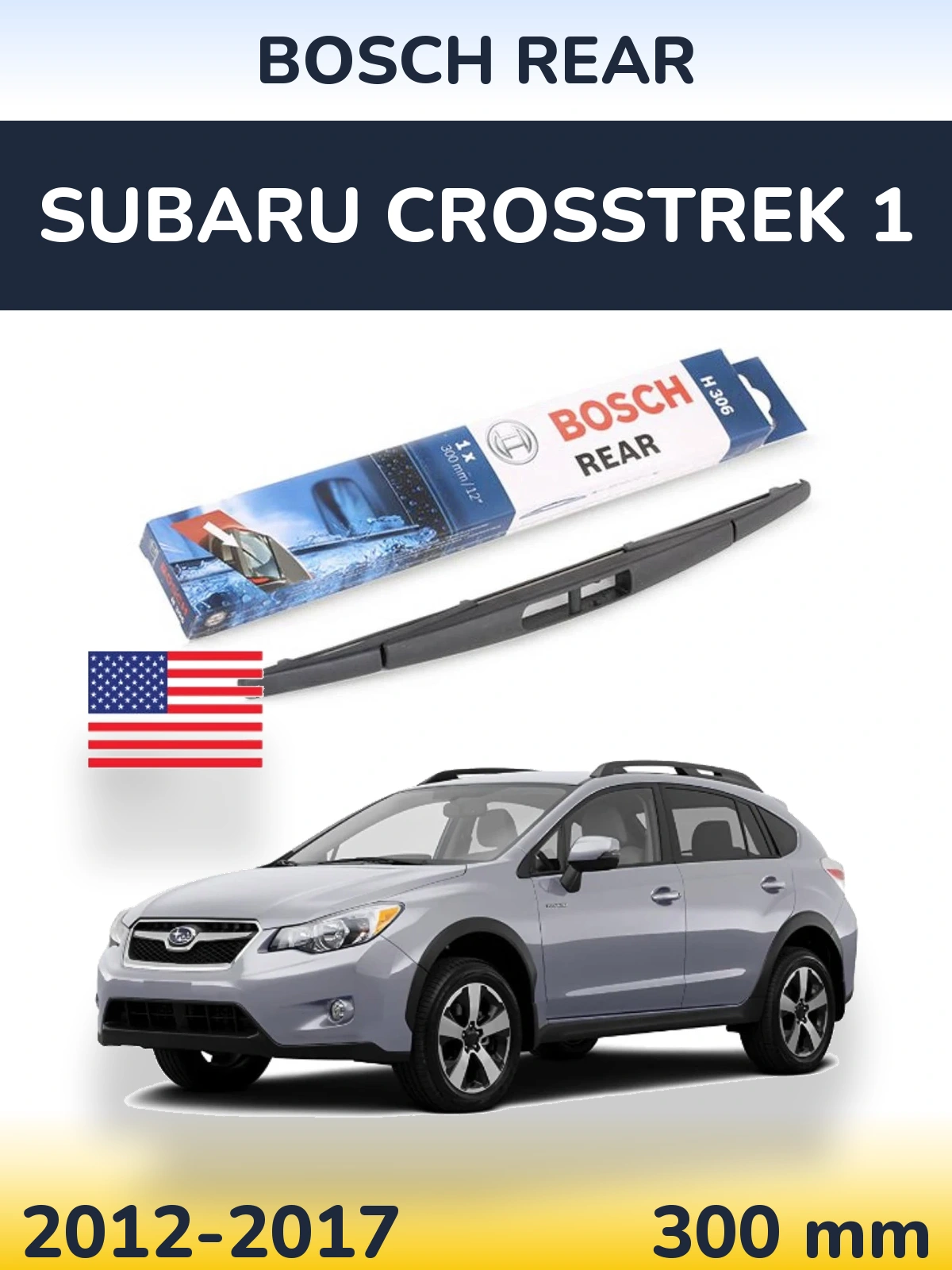 Tylna wycieraczka BOSCH Rear 300 mm do Subaru Crosstrek 1 2012-2017