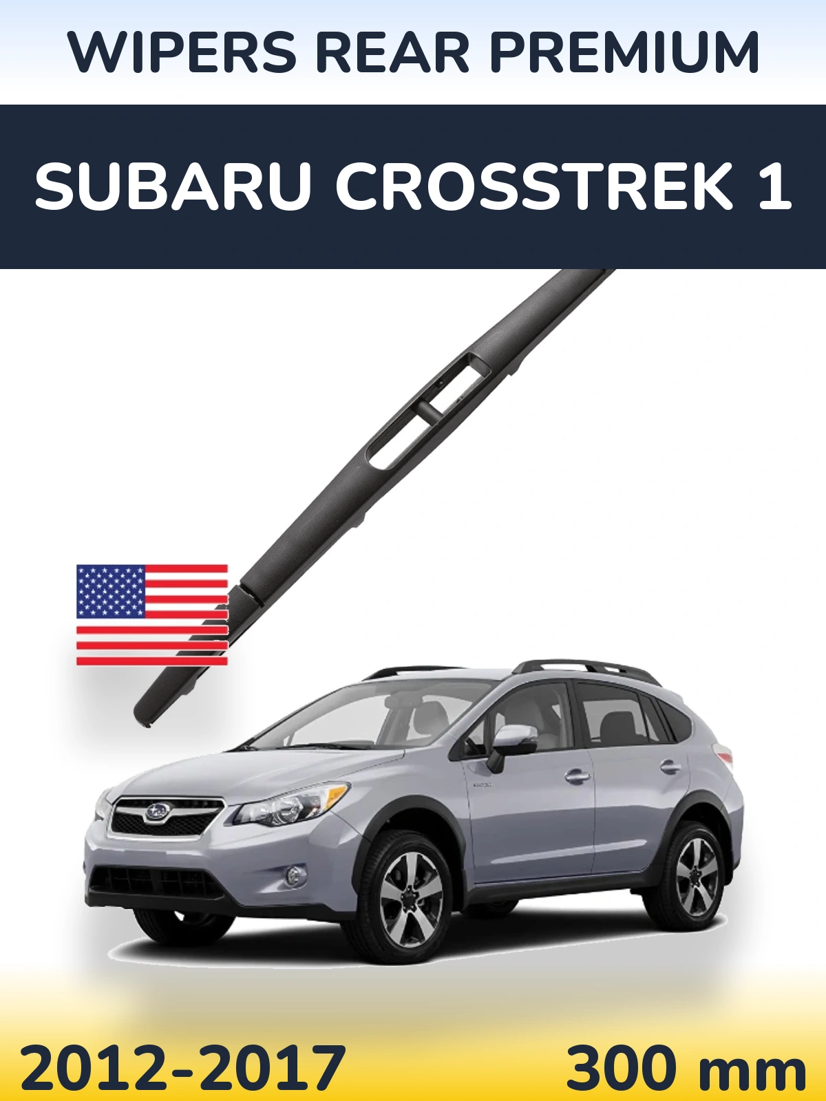 Rear wiper blade WIPERS REAR PREMIUM 300 mm for Subaru Crosstrek 1 2012-2017