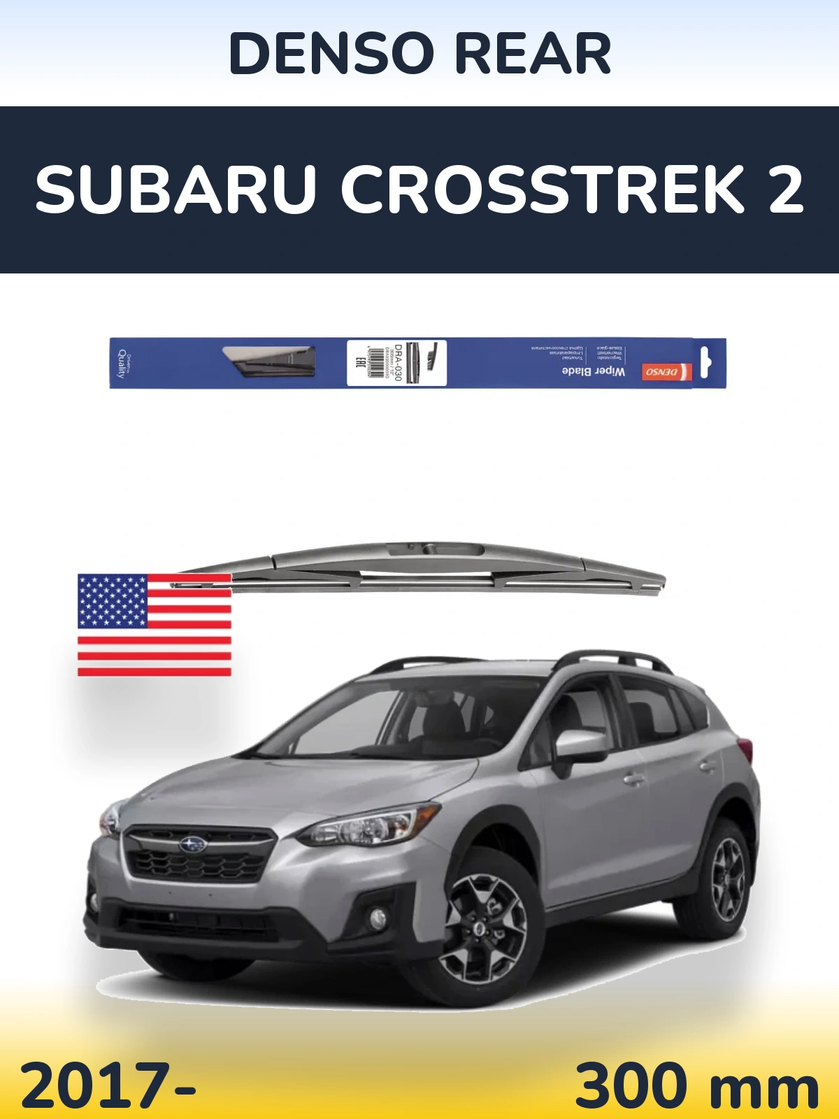 Tylna wycieraczka Denso Rear 300 mm do Subaru Crosstrek 2 2017-2026