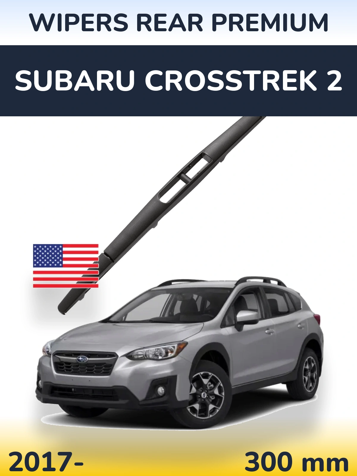 Rear wiper blade WIPERS REAR PREMIUM 300 mm for Subaru Crosstrek 2 2017-2026