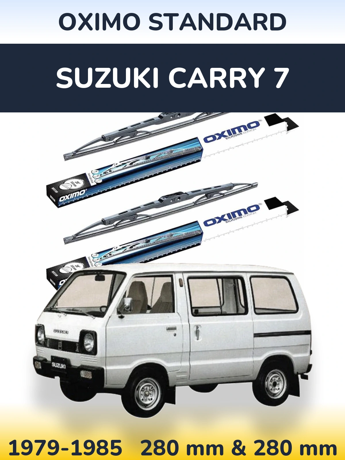 Комплект передних дворников Oximo Standard 275 & 275 мм для Suzuki Carry 7 1979-1985