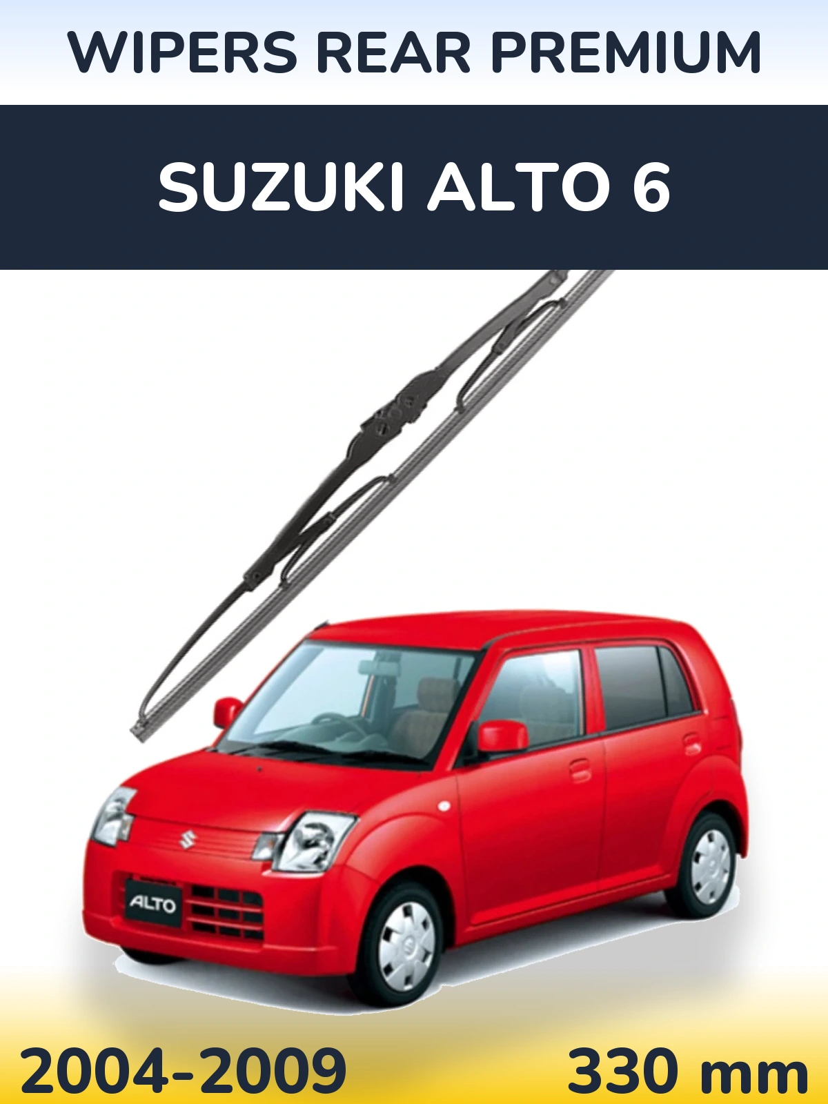 Rear wiper blade WIPERS REAR PREMIUM 330 mm for Suzuki Alto 6 2004-2009