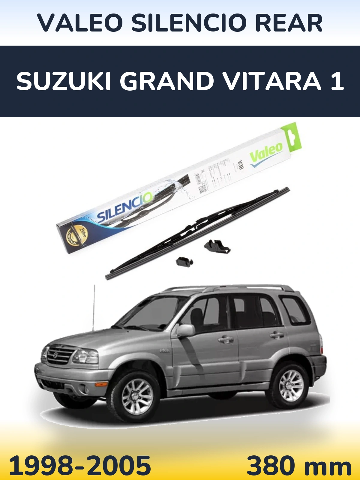 Tylna wycieraczka Valeo Silencio Rear 380 mm do Suzuki Grand Vitara 1 1998-2005