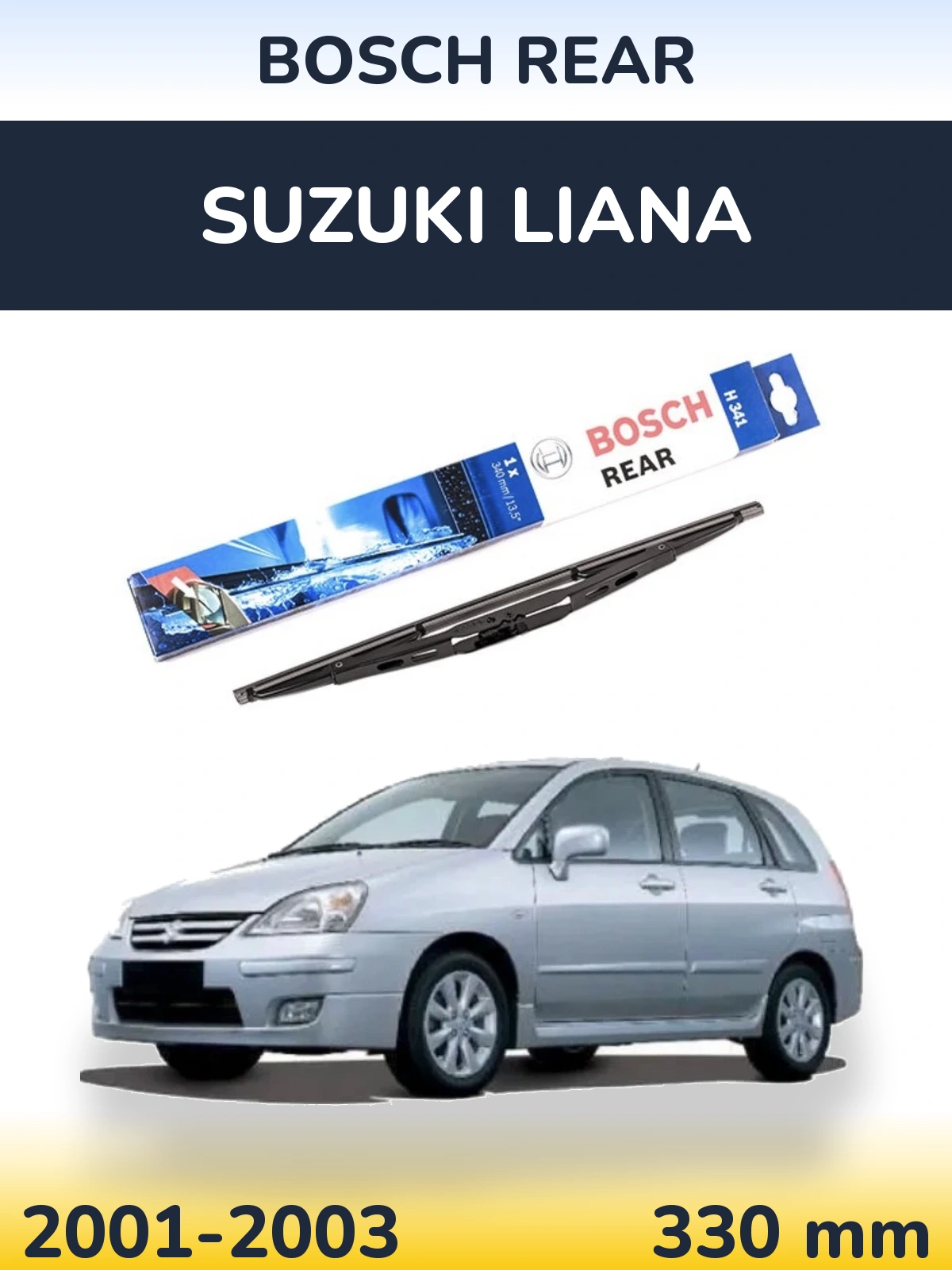 Tylna wycieraczka BOSCH Rear 340 mm do Suzuki Liana 2001-2003