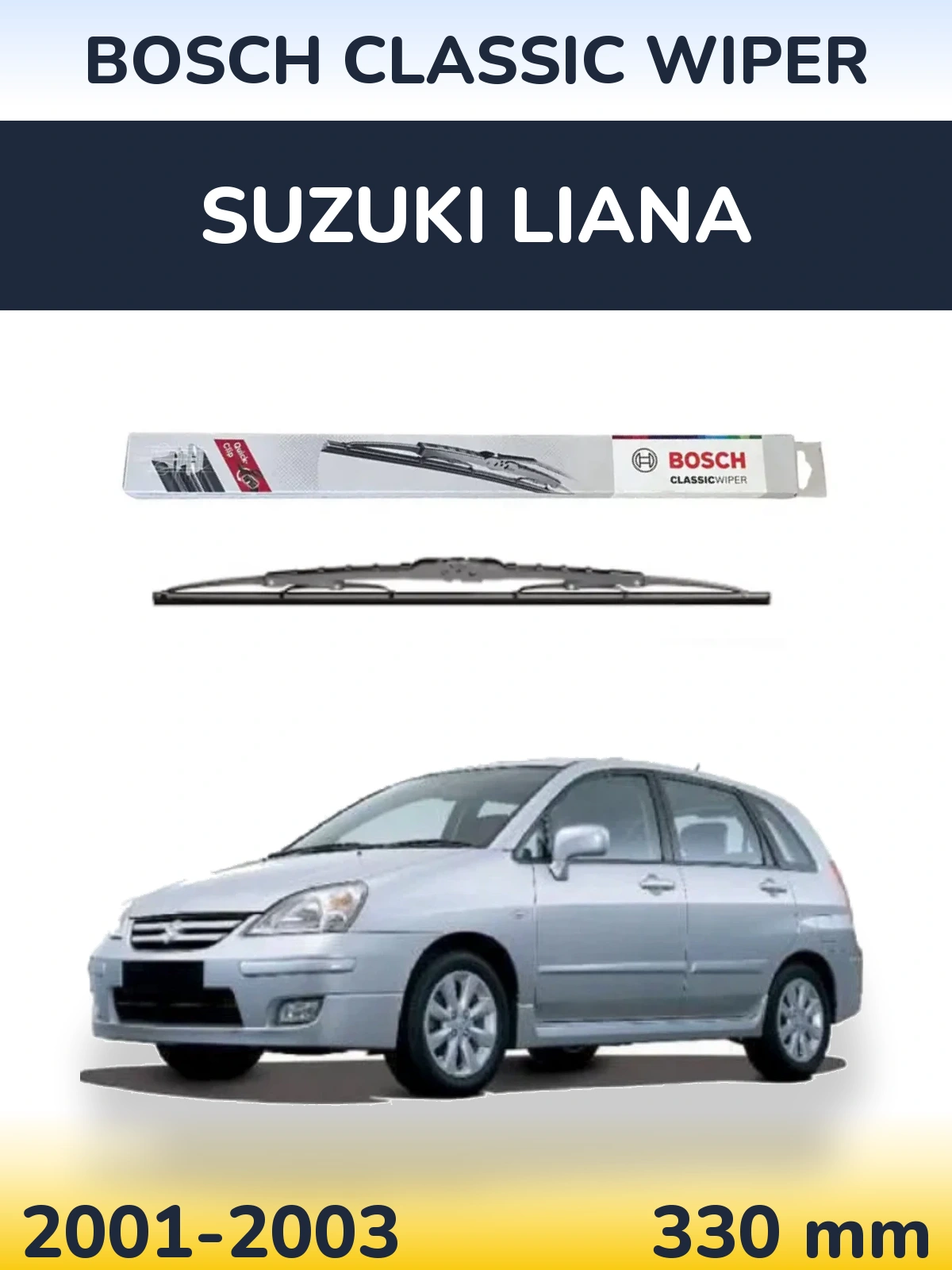 Задний дворник BOSCH Classic Wiper 340 мм для Suzuki Liana 2001-2003