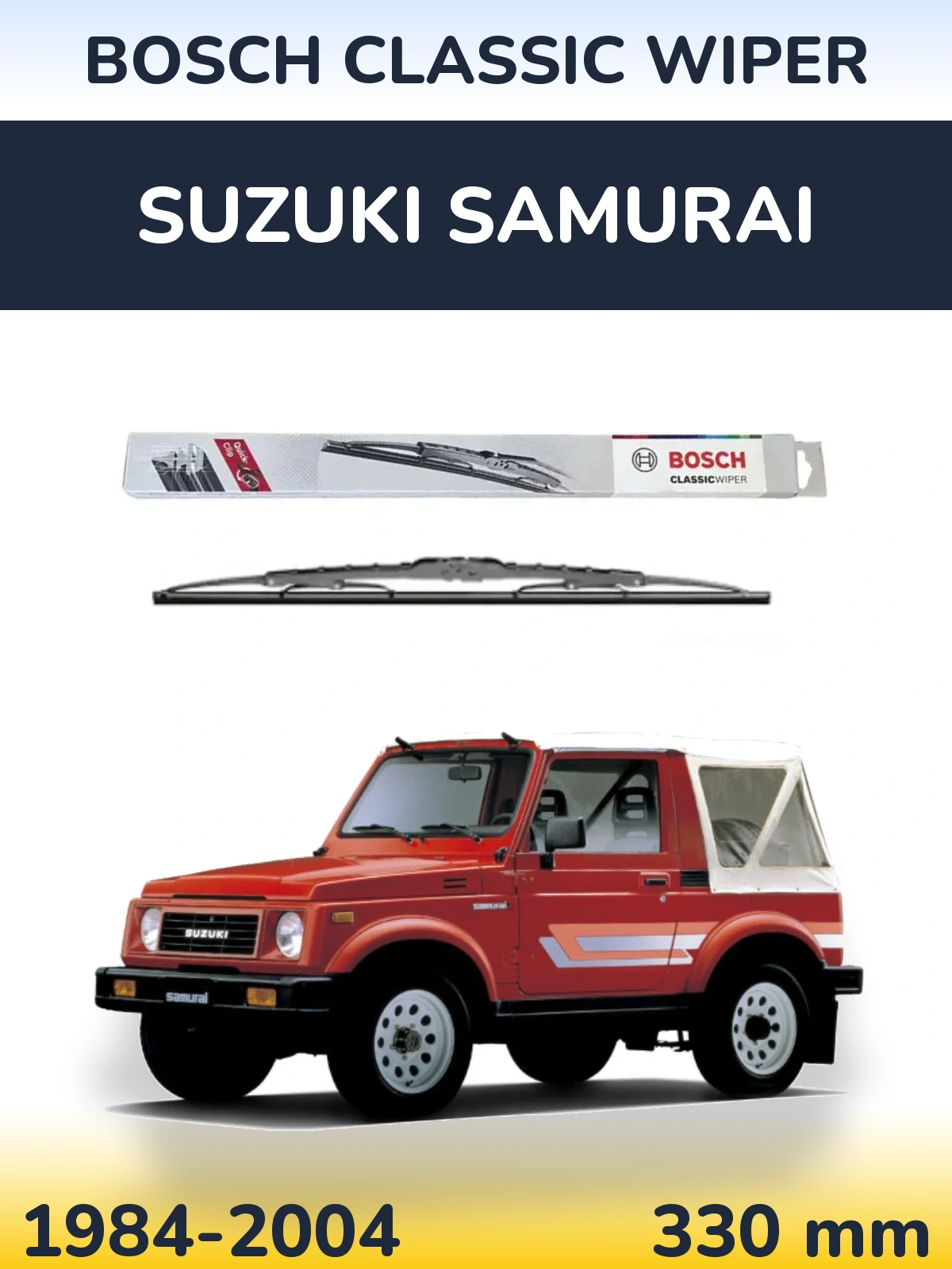 Tylna wycieraczka BOSCH Classic Wiper 340 mm do Suzuki Samurai 1984-2004