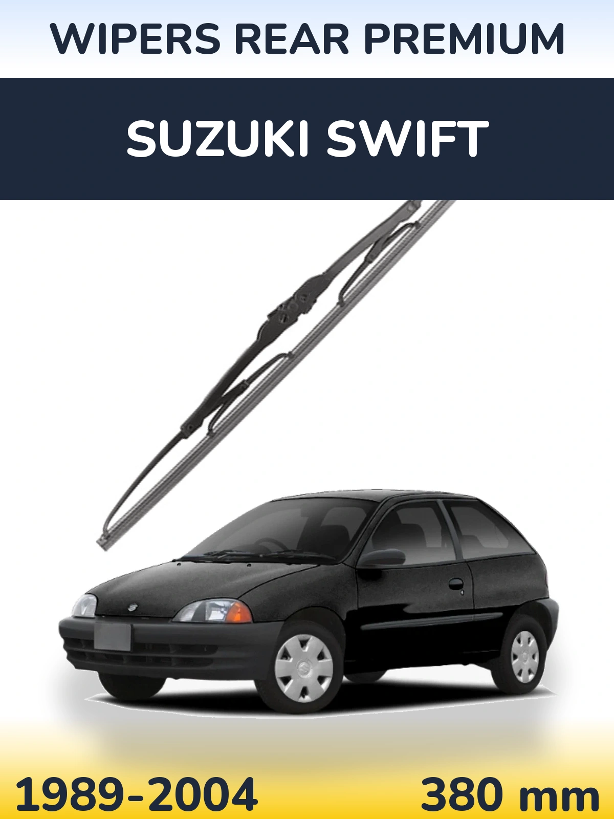 Rear wiper blade WIPERS REAR PREMIUM 380 mm for Suzuki Swift 1989-2004