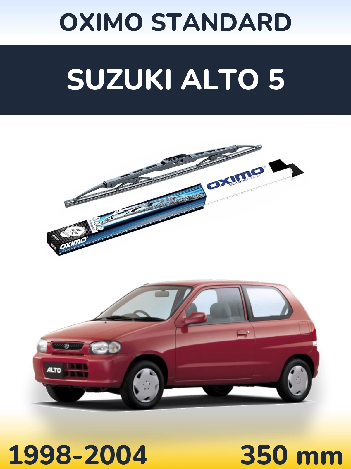 Rear wiper blade Oximo Standard 350 mm for Suzuki Alto 5 1998-2004