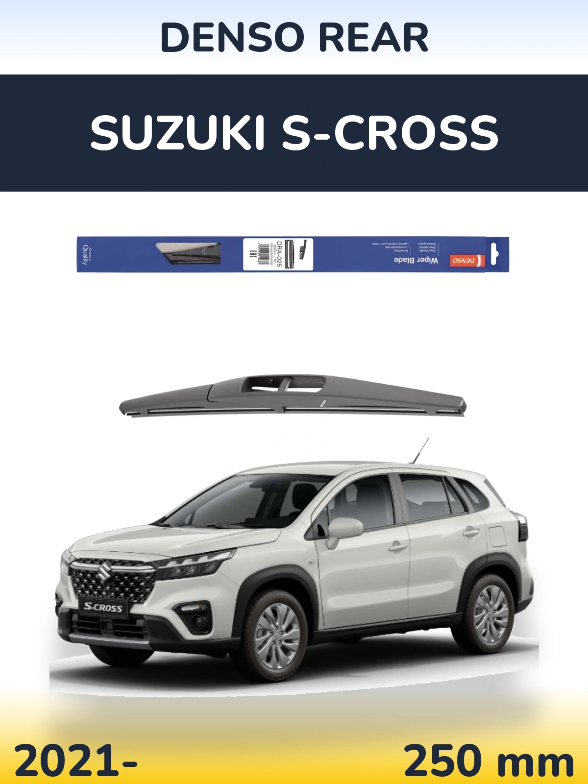 Tylna wycieraczka Denso Rear 250 mm do Suzuki S-Cross 2021-2026