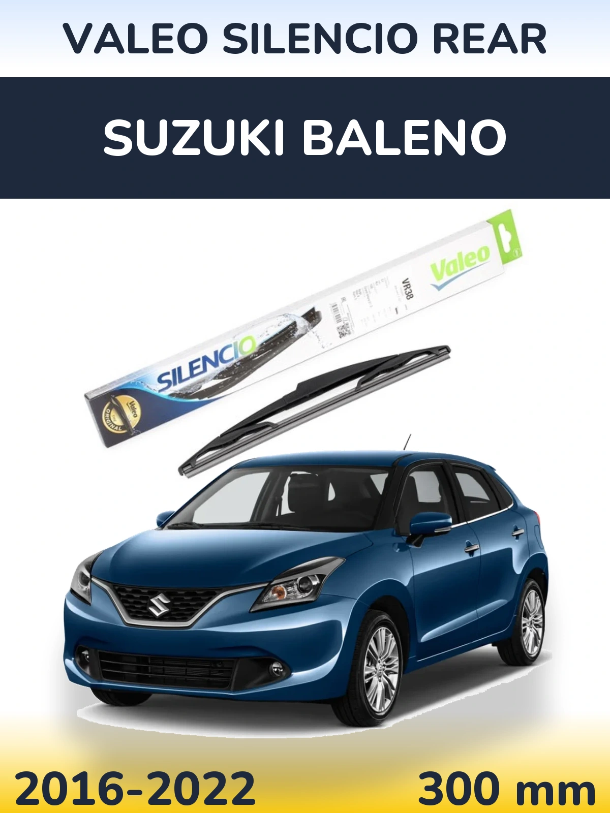 Задня щітка Valeo Silencio Rear 300 мм для Suzuki Baleno 2016-2022