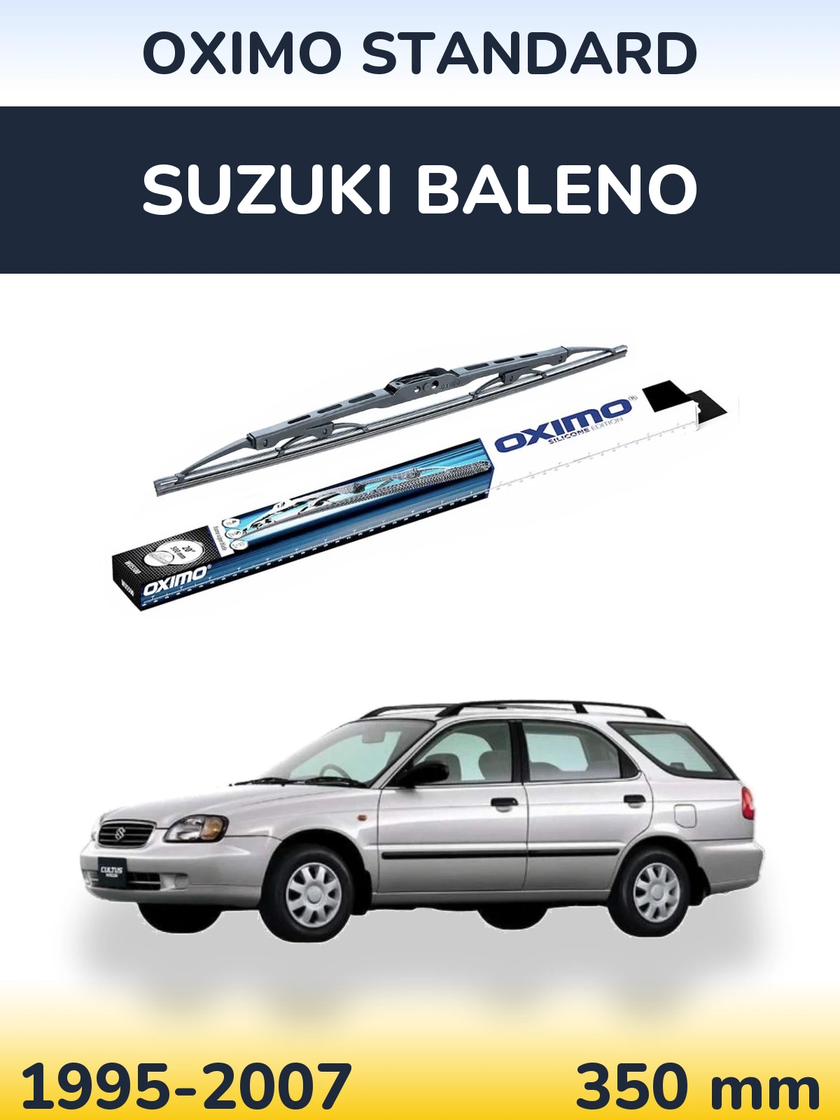 Rear wiper blade Oximo Standard 350 mm for Suzuki Baleno 1995-2007