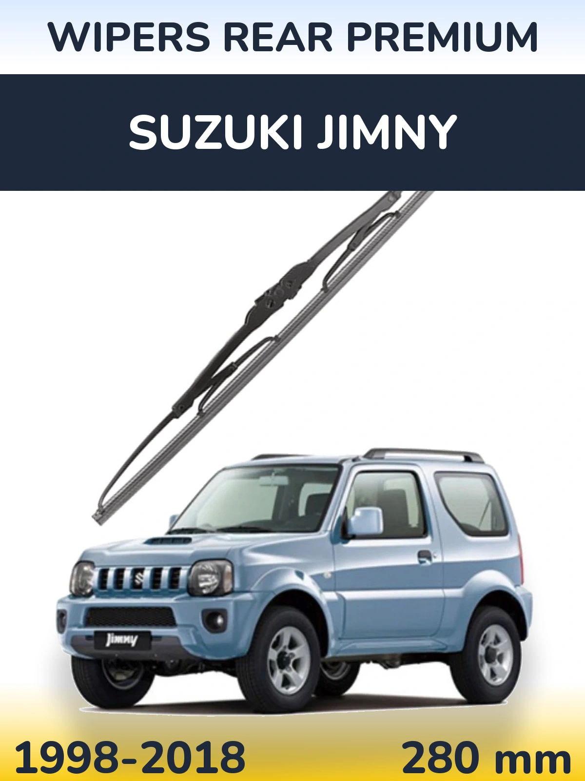Rear wiper blade WIPERS REAR PREMIUM 280 mm for Suzuki Jimny 1998-2018