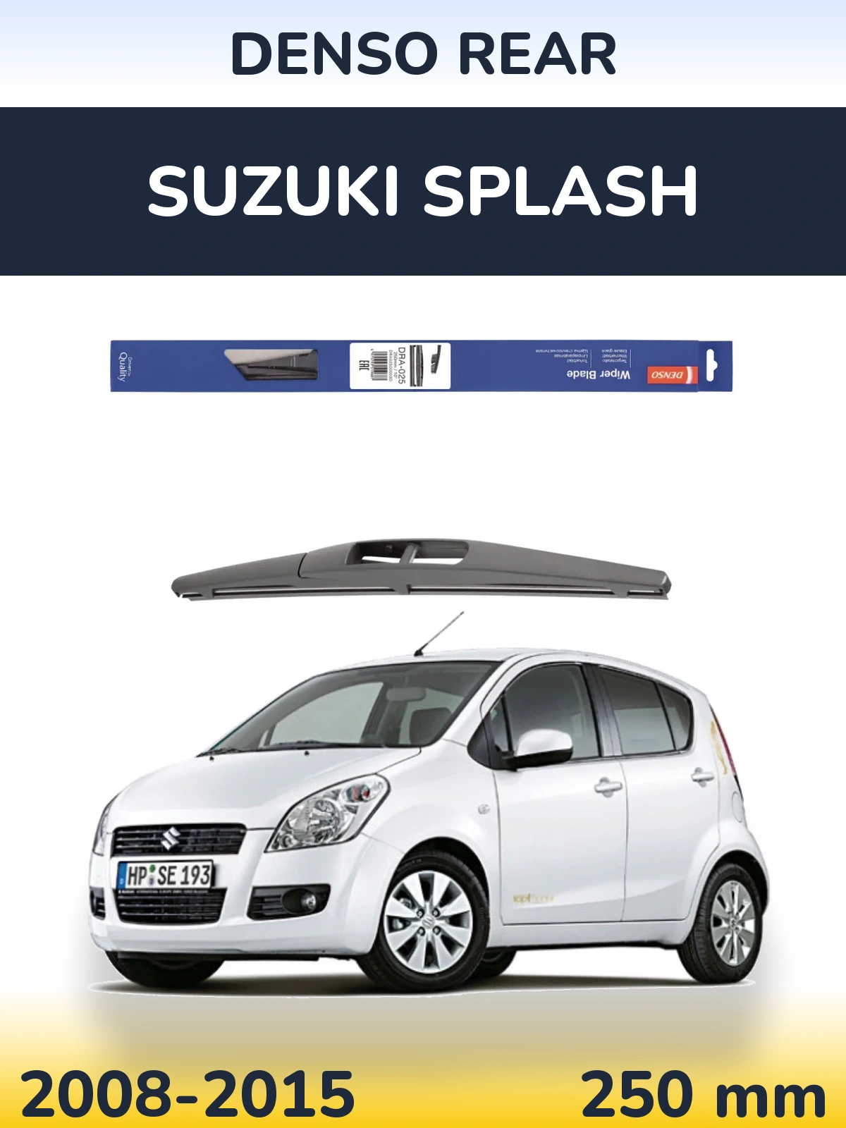 Tylna wycieraczka Denso Rear 250 mm do Suzuki Splash 2008-2015