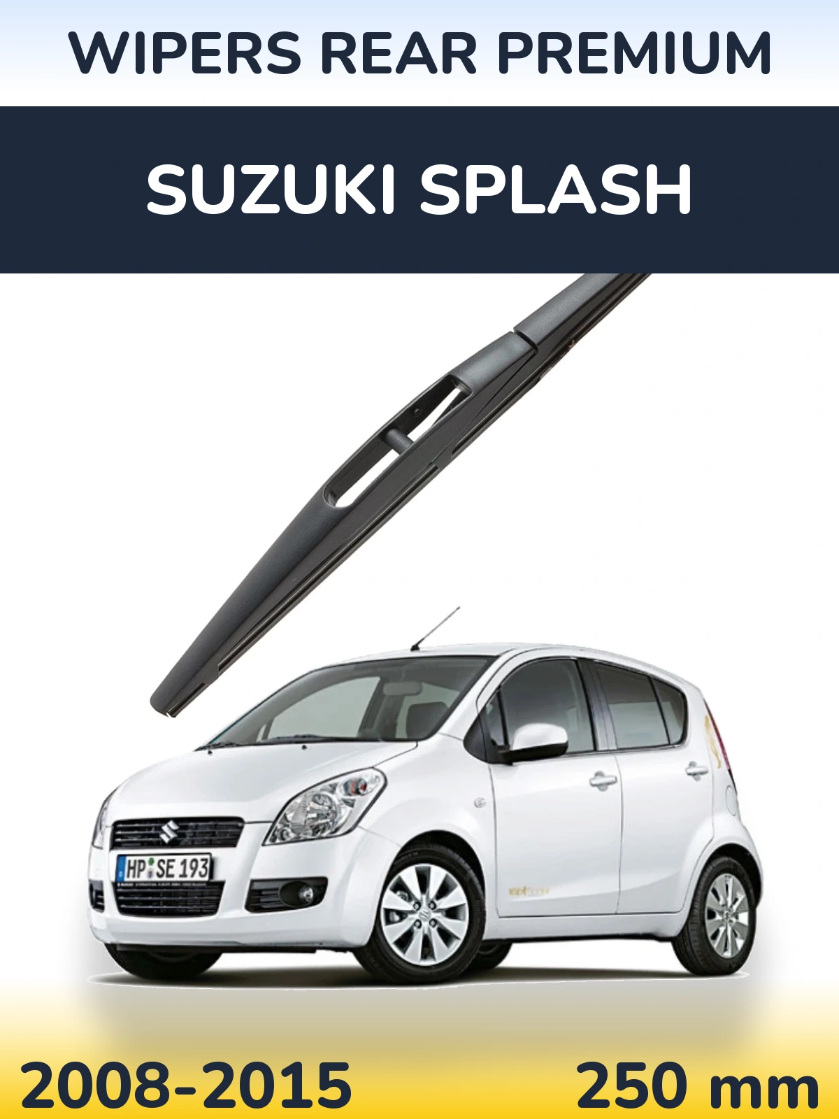 Rear wiper blade WIPERS REAR PREMIUM 250 mm for Suzuki Splash 2008-2015