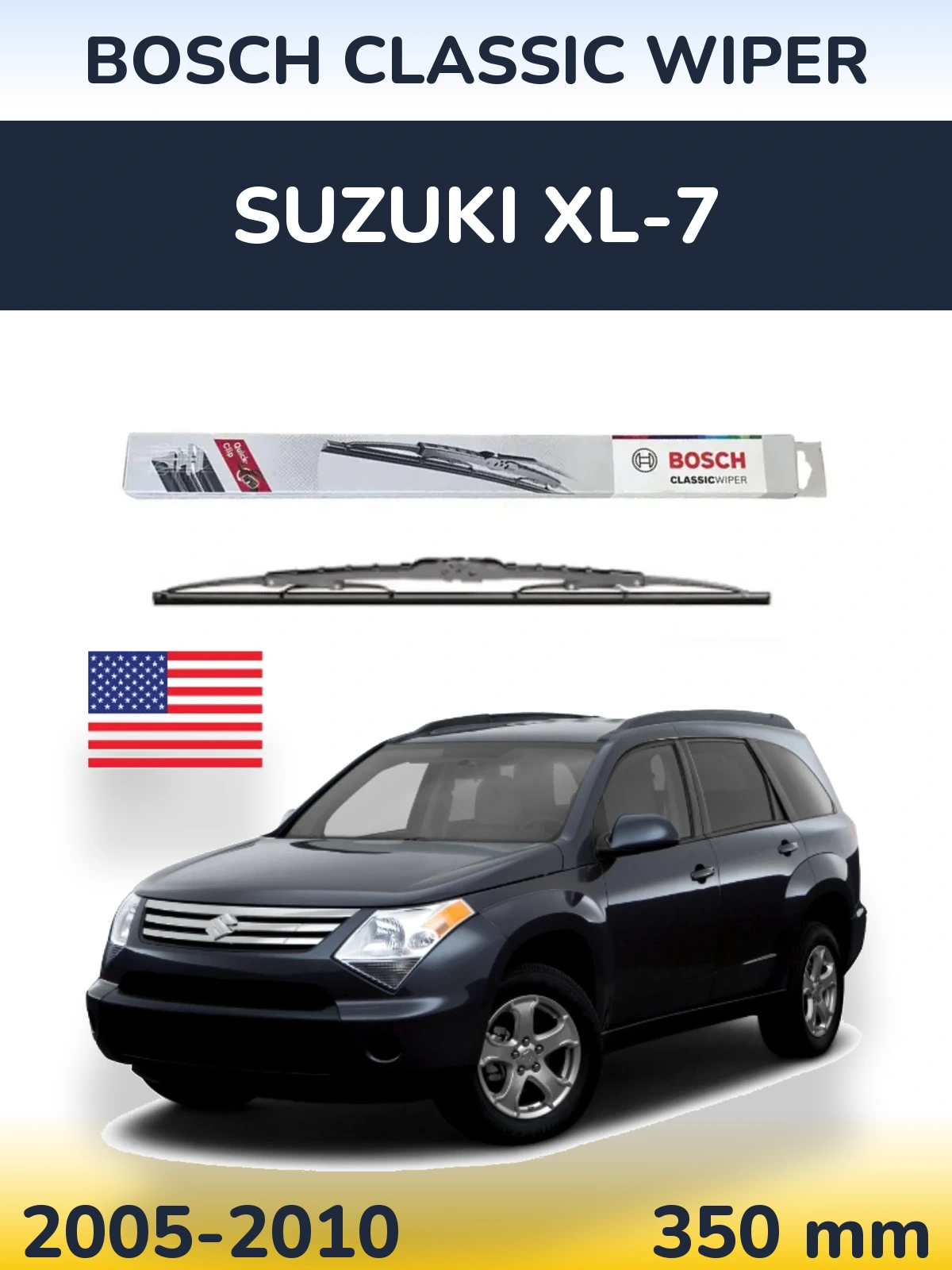 Tylna wycieraczka BOSCH Classic Wiper 340 mm do Suzuki XL-7 2005-2010