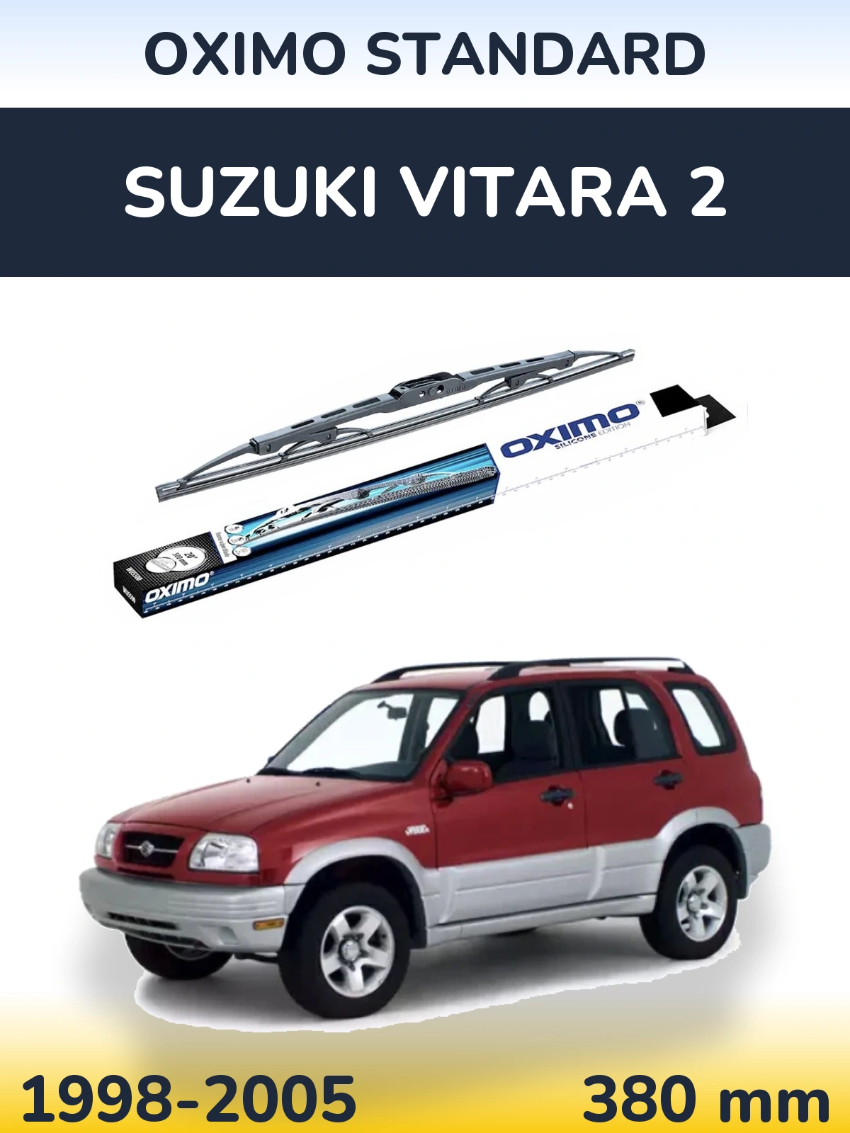 Rear wiper blade Oximo Standard 375 mm for Suzuki Vitara 2 1998-2005