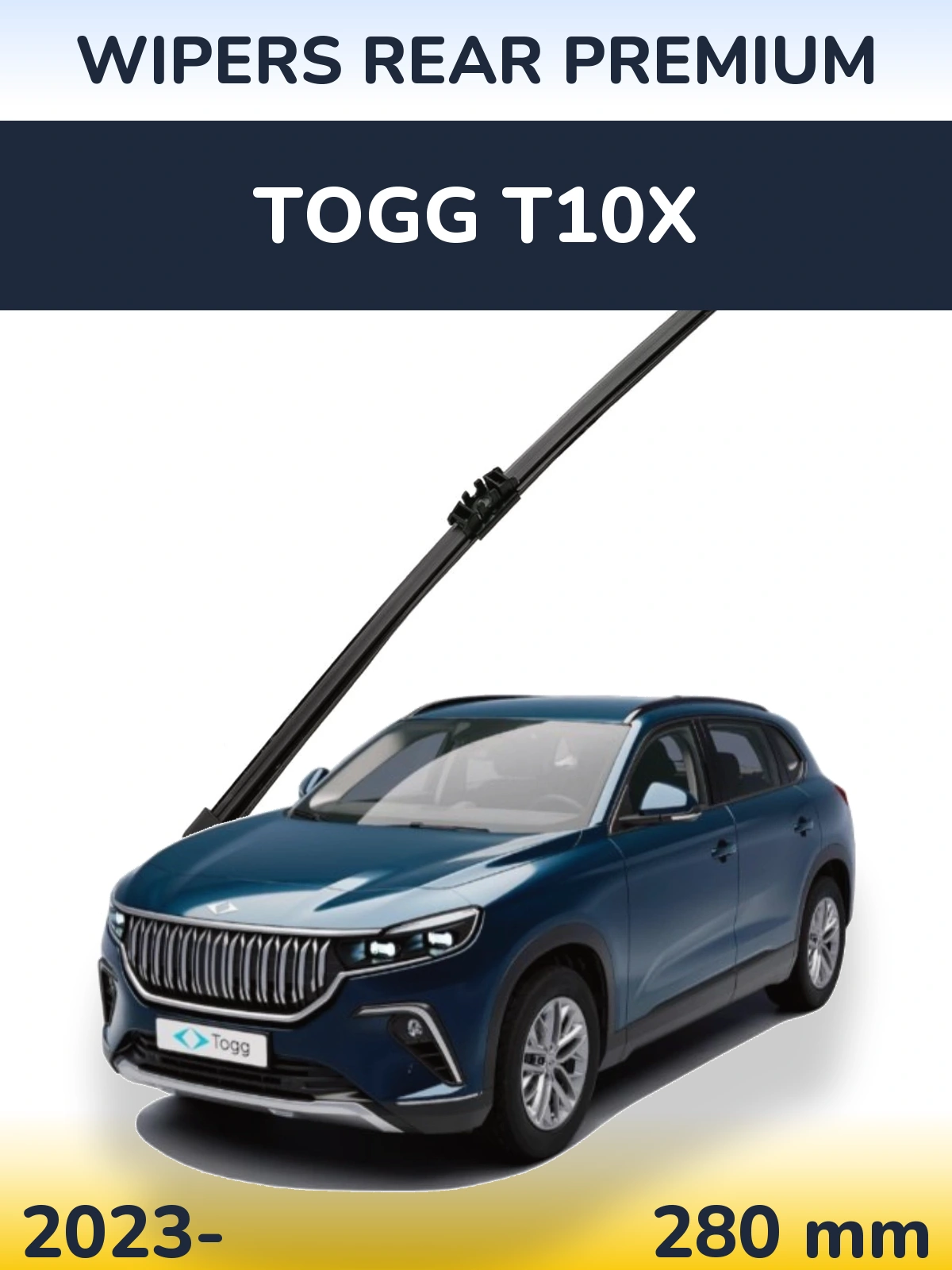 Задний дворник WIPERS REAR PREMIUM 280 мм для TOGG T10X 2023-2026