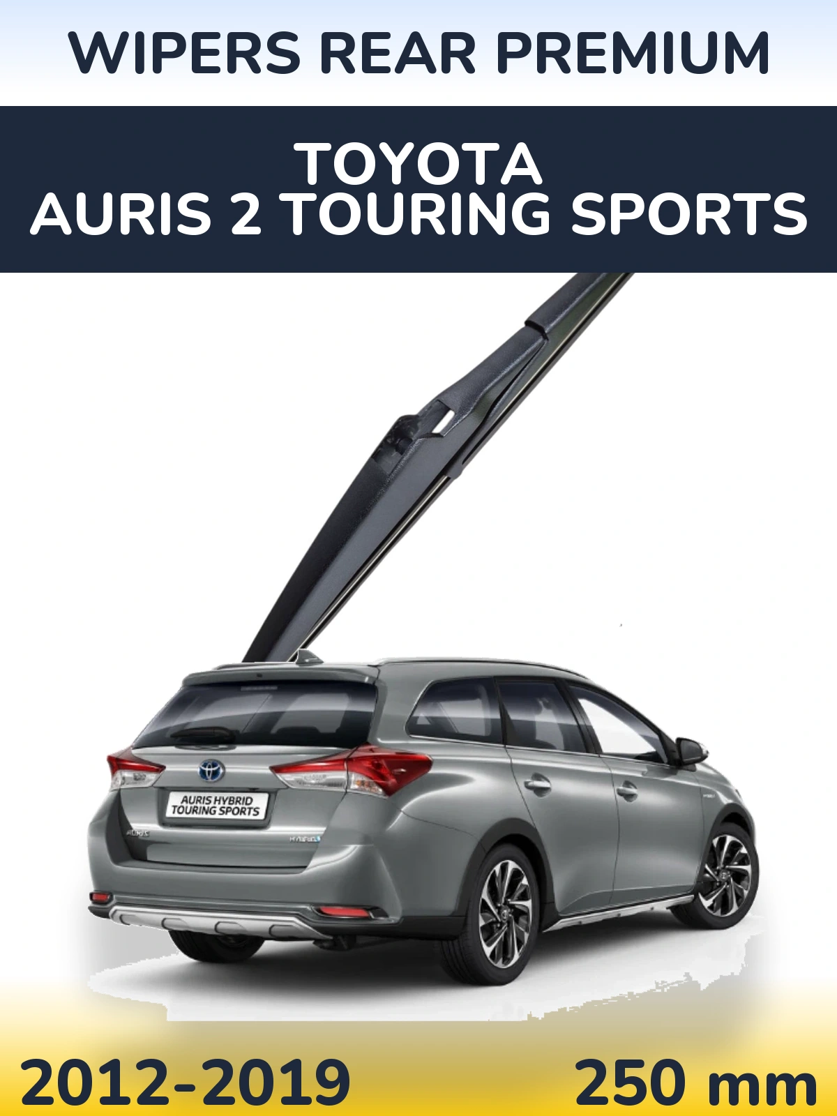 Rear wiper blade WIPERS REAR PREMIUM 250 mm for Toyota Auris 2 Touring Sports 2012-2019