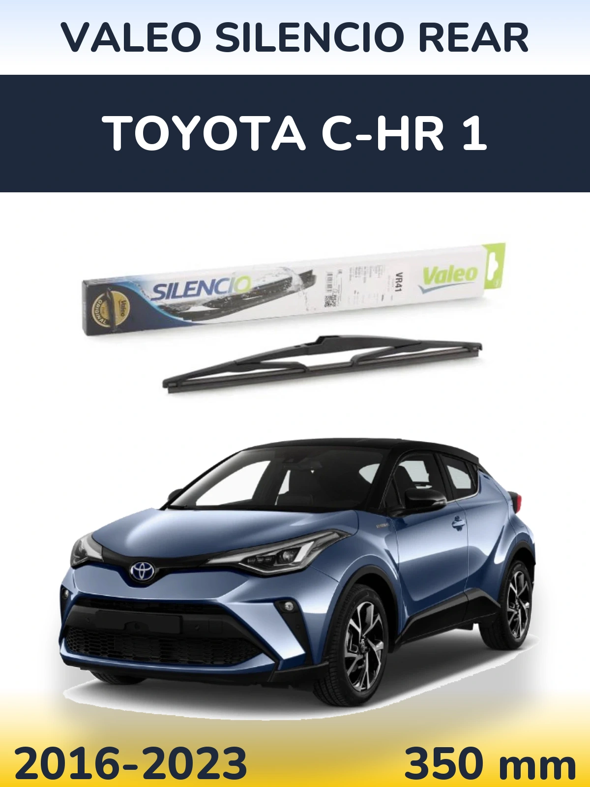 Задний дворник Valeo Silencio Rear 345 мм для Toyota C-HR 1 2016-2023