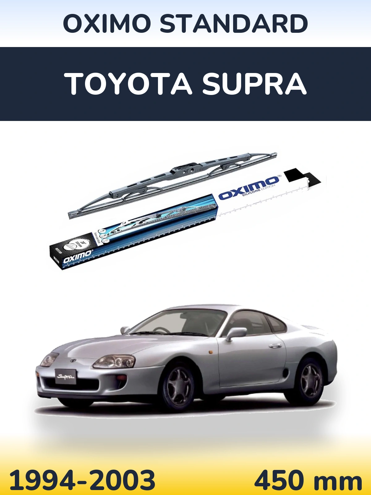 Rear wiper blade Oximo Standard 450 mm for Toyota Supra 1994-2003