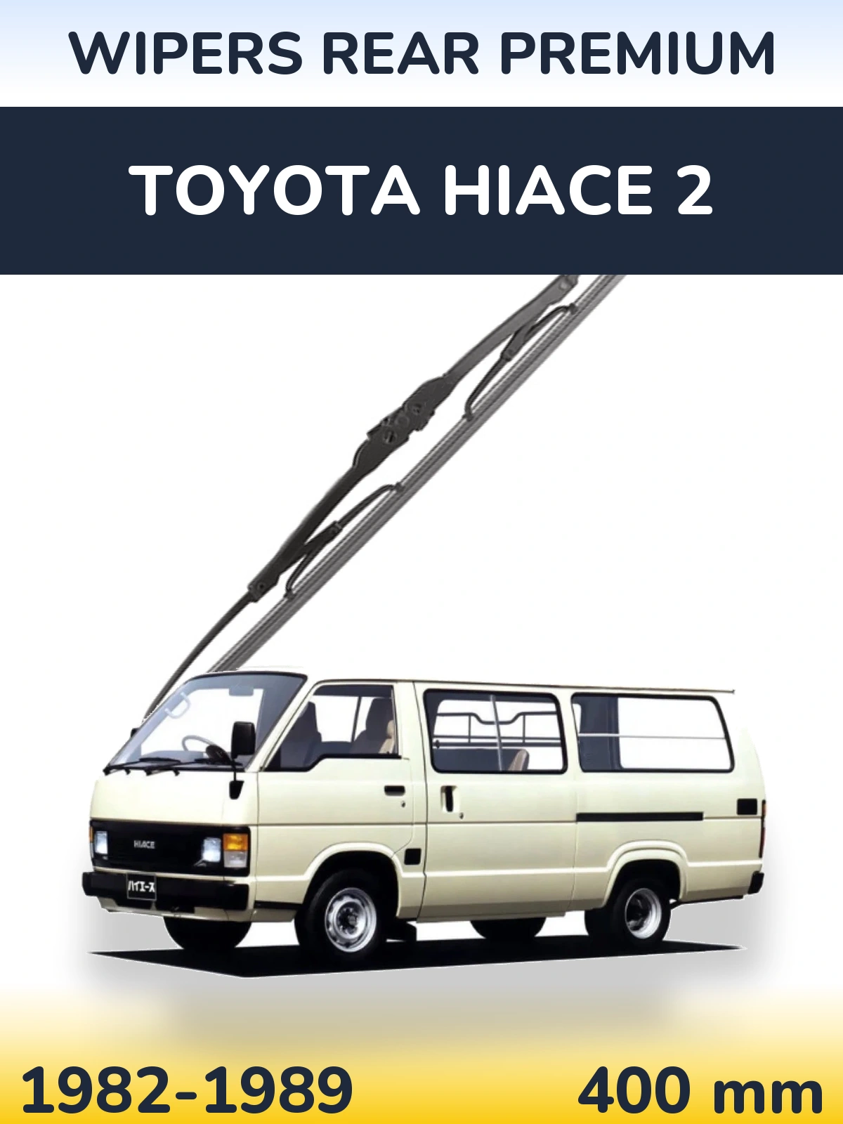Rear wiper blade WIPERS REAR PREMIUM 400 mm for Toyota Hiace 2 1982-1989