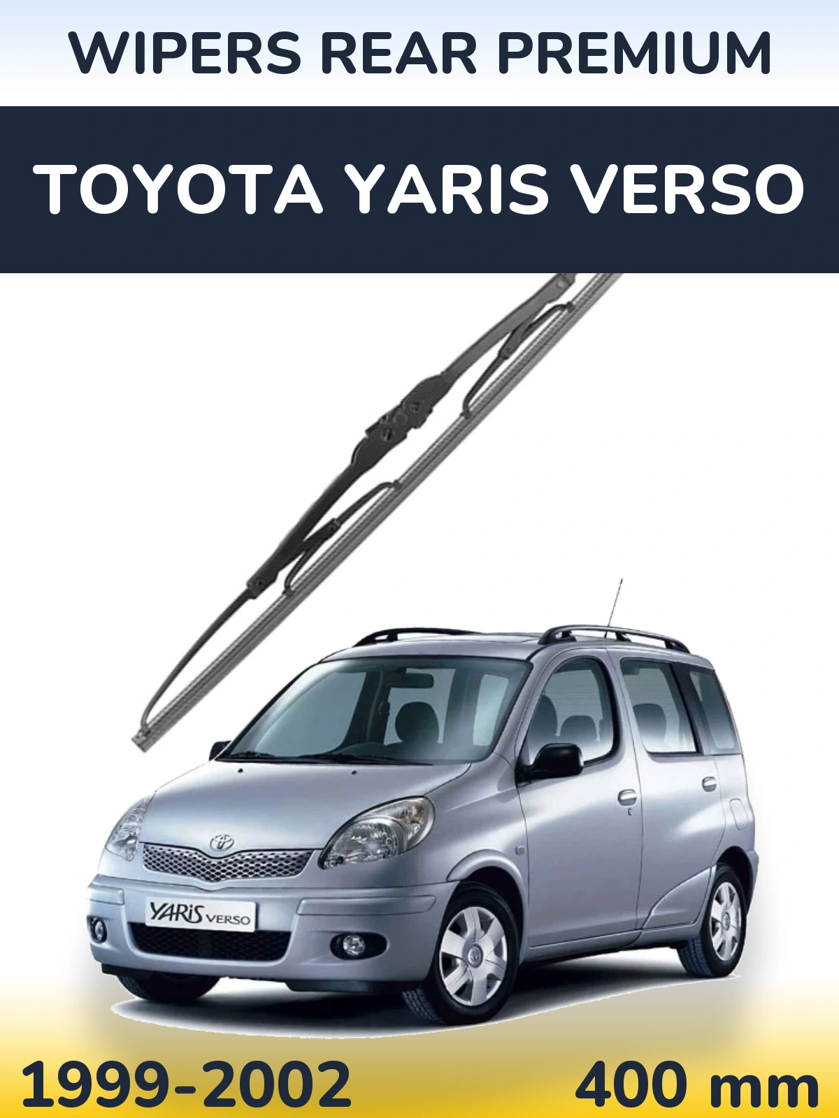 Rear wiper blade WIPERS REAR PREMIUM 400 mm for Toyota Yaris Verso 1999-2002