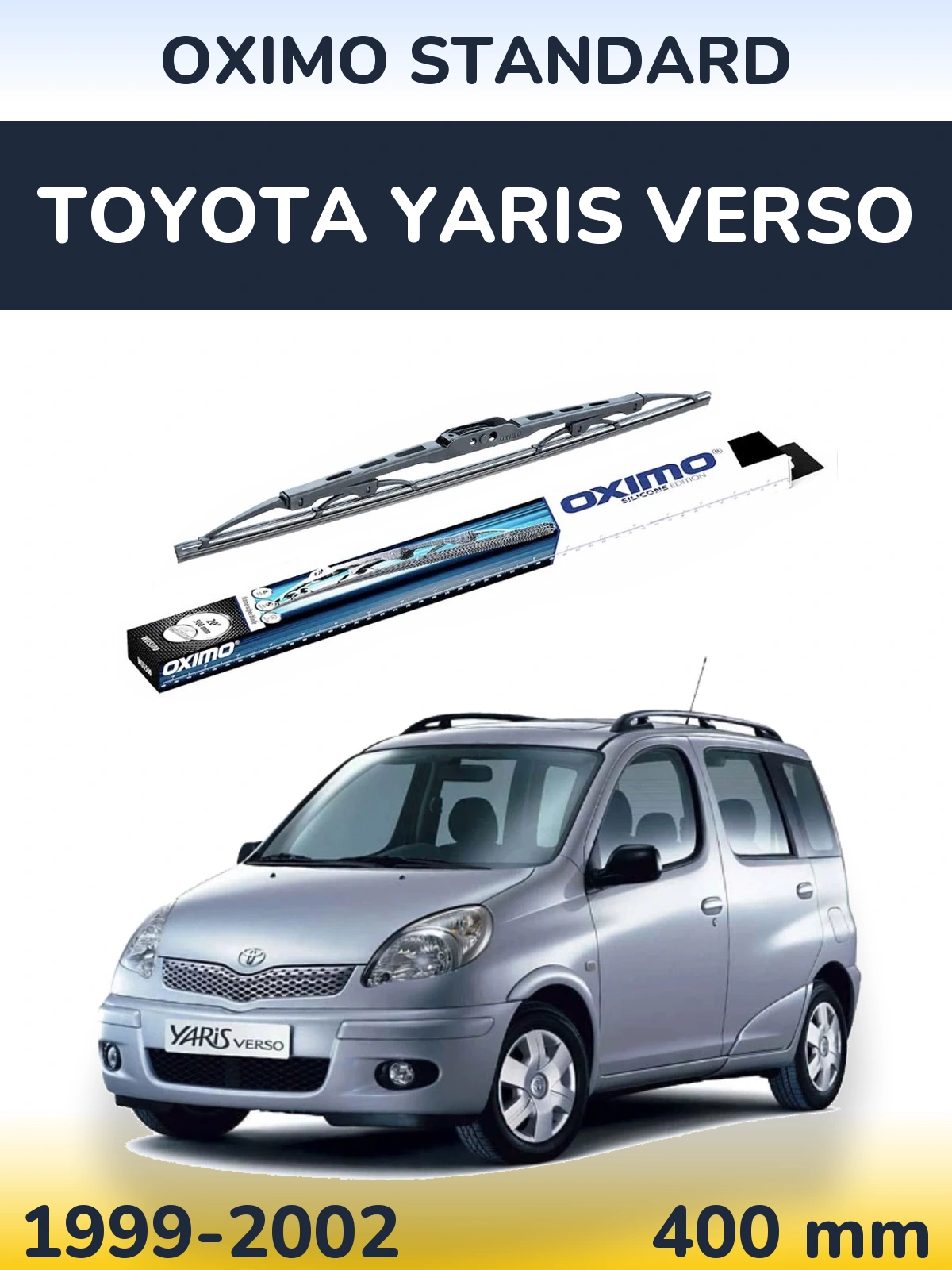 Tylna wycieraczka Oximo Standard 400 mm do Toyota Yaris Verso 1999-2002
