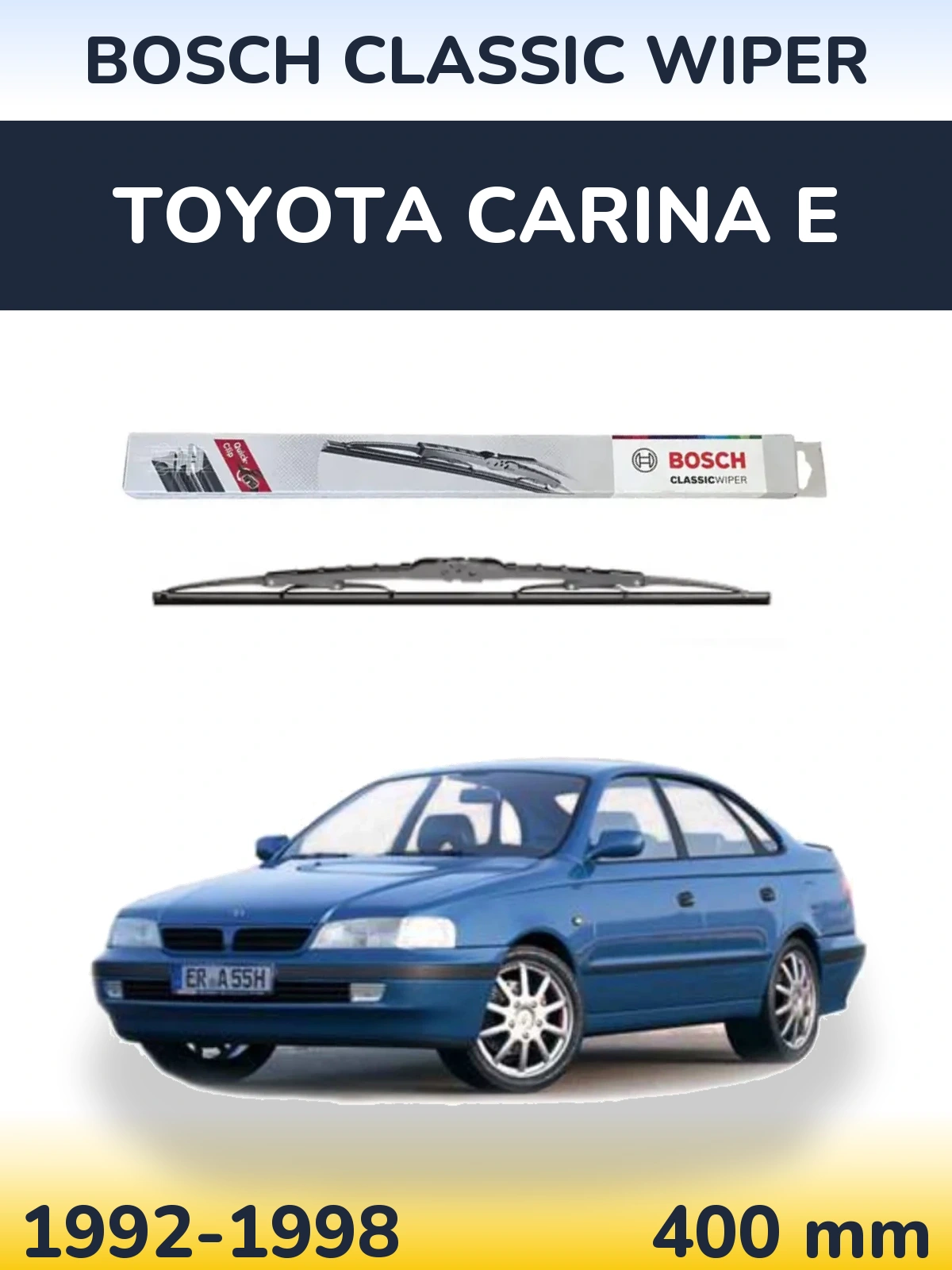 Задний дворник BOSCH Classic Wiper 400 мм для Toyota Carina E 1992-1998