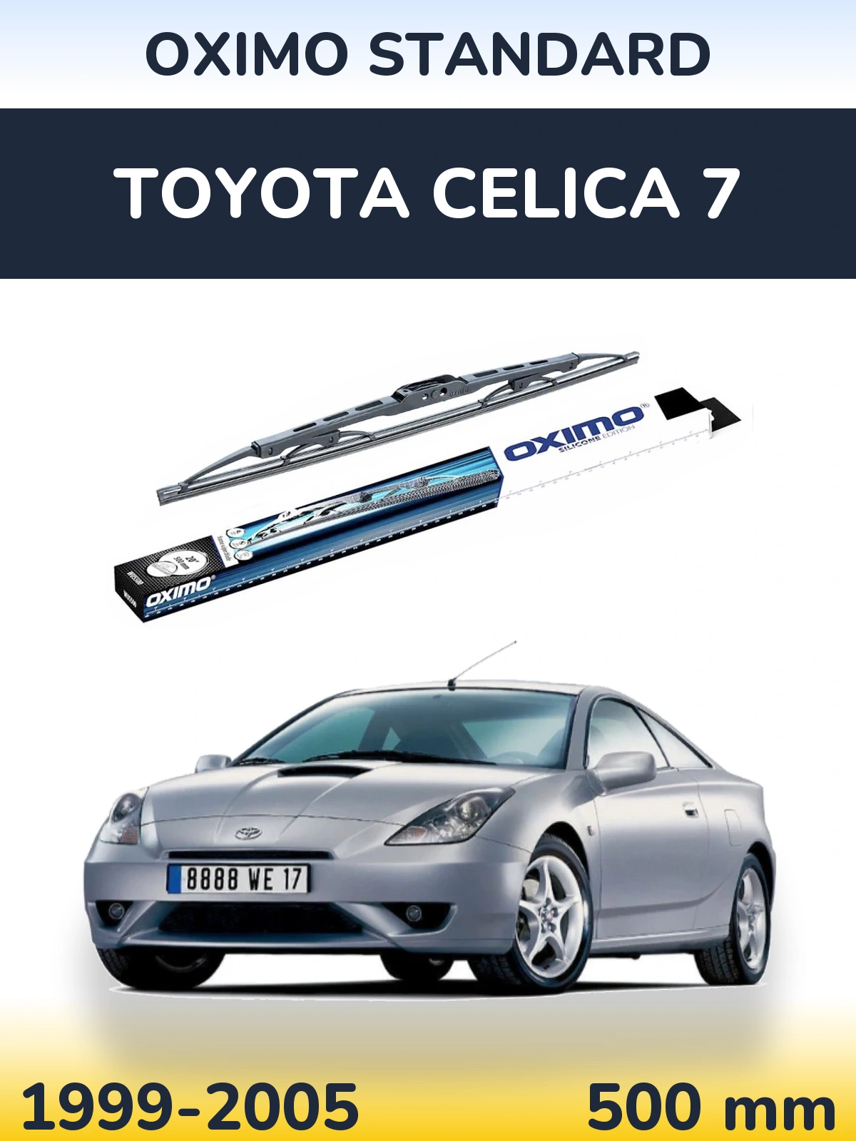 Задня щітка Oximo Standard 500 мм для Toyota Celica 7 1999-2005