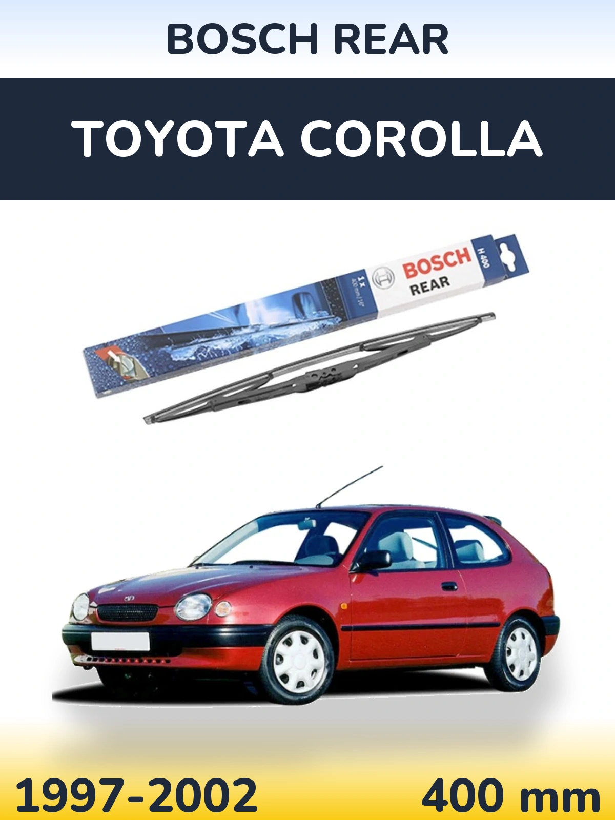 Tylna wycieraczka BOSCH Rear 400 mm do Toyota Corolla 1997-2002