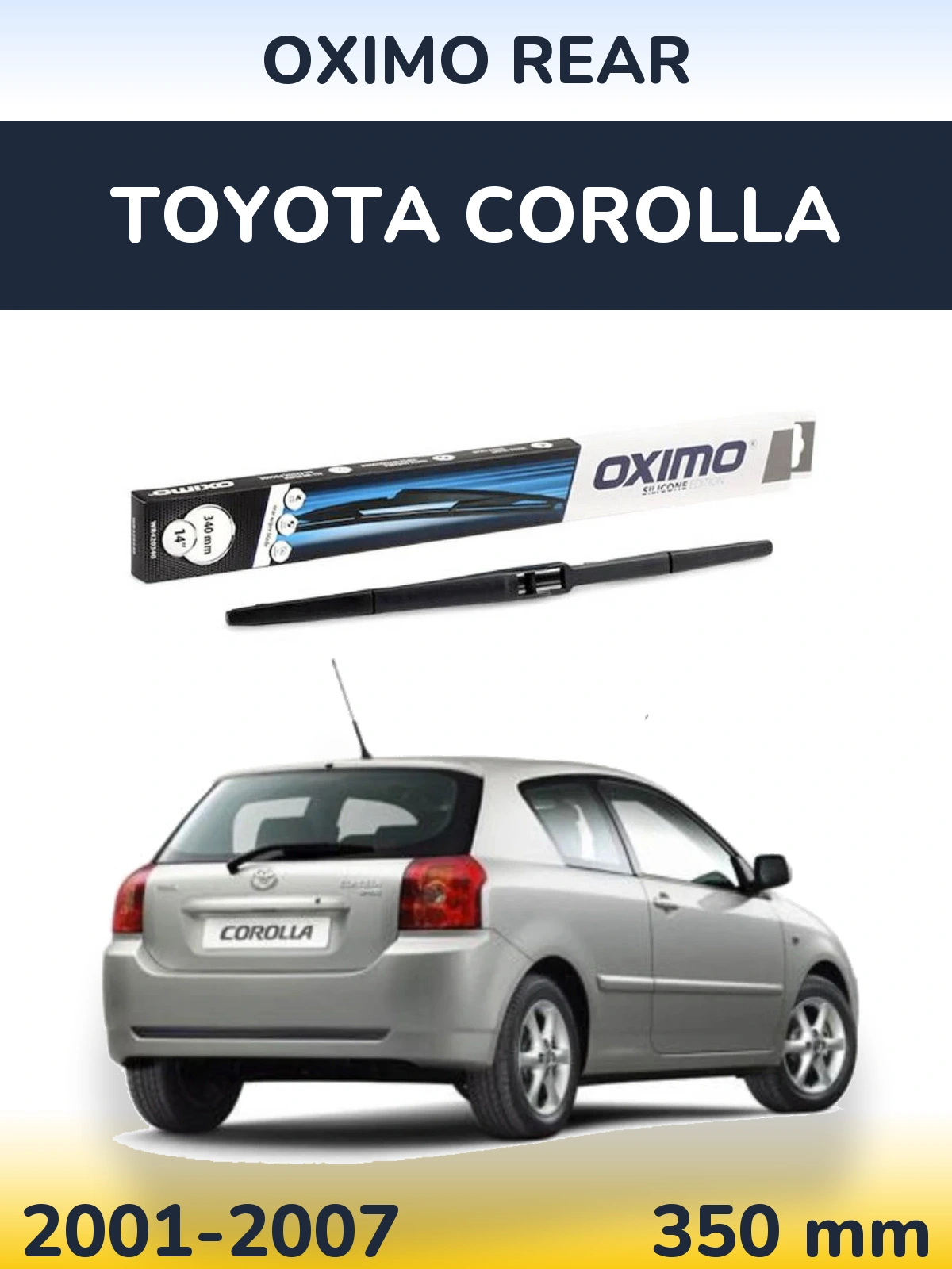 Задний дворник Oximo Rear 350 мм для Toyota Corolla 2001-2007
