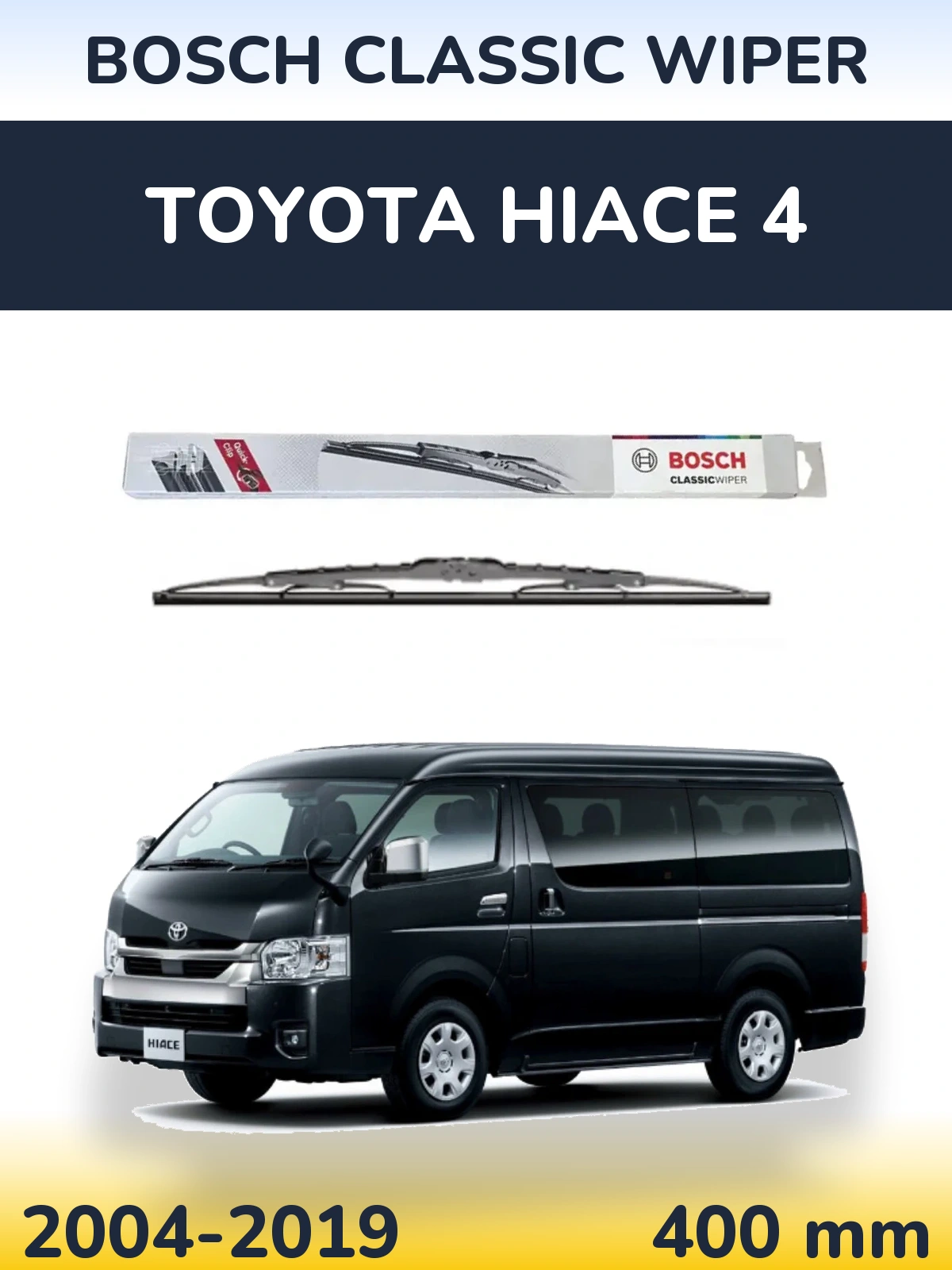 Tylna wycieraczka BOSCH Classic Wiper 400 mm do Toyota Hiace 4 2004-2019