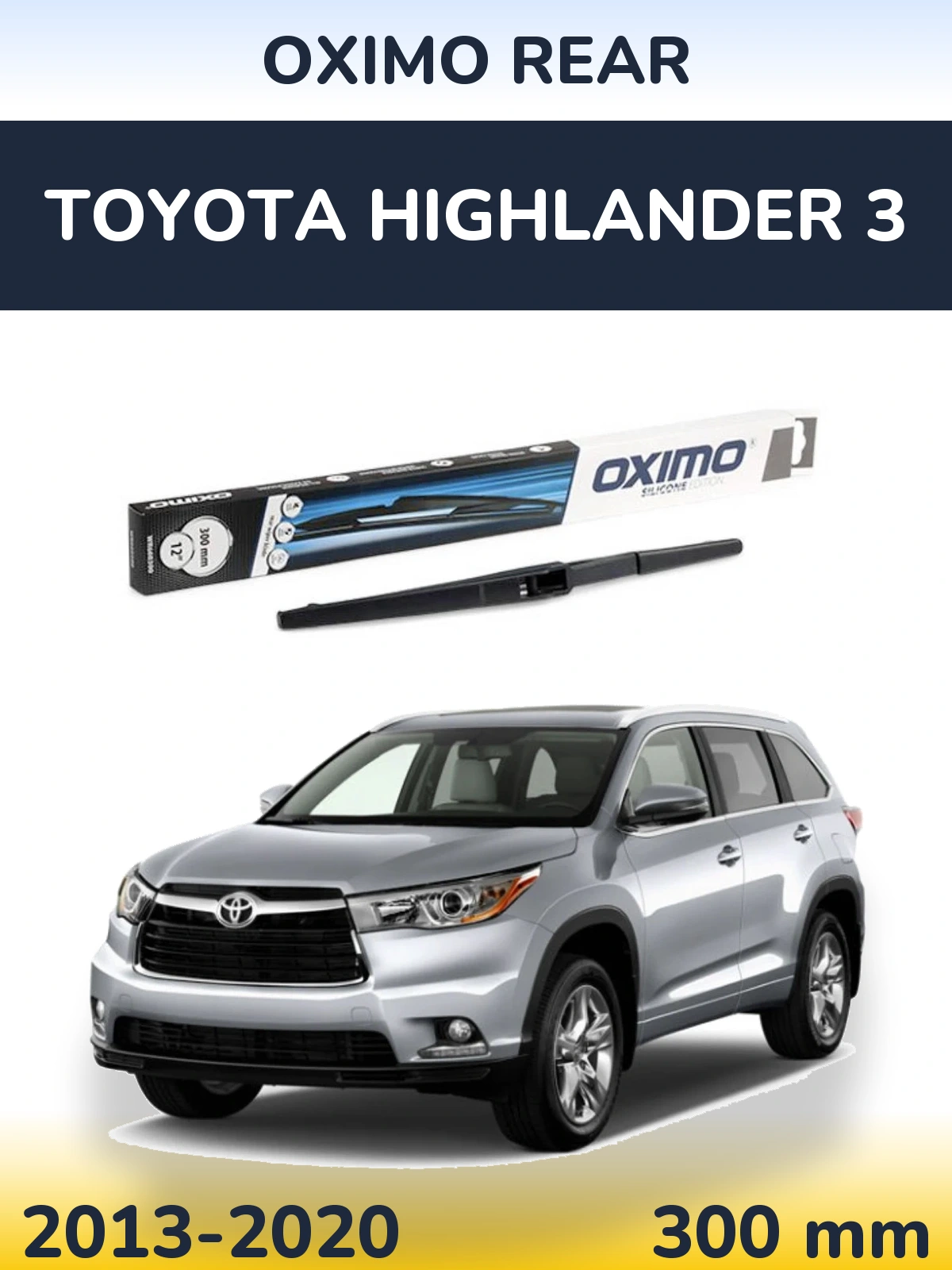 Rear wiper blade Oximo Rear 300 mm for Toyota Highlander 3 2013-2020