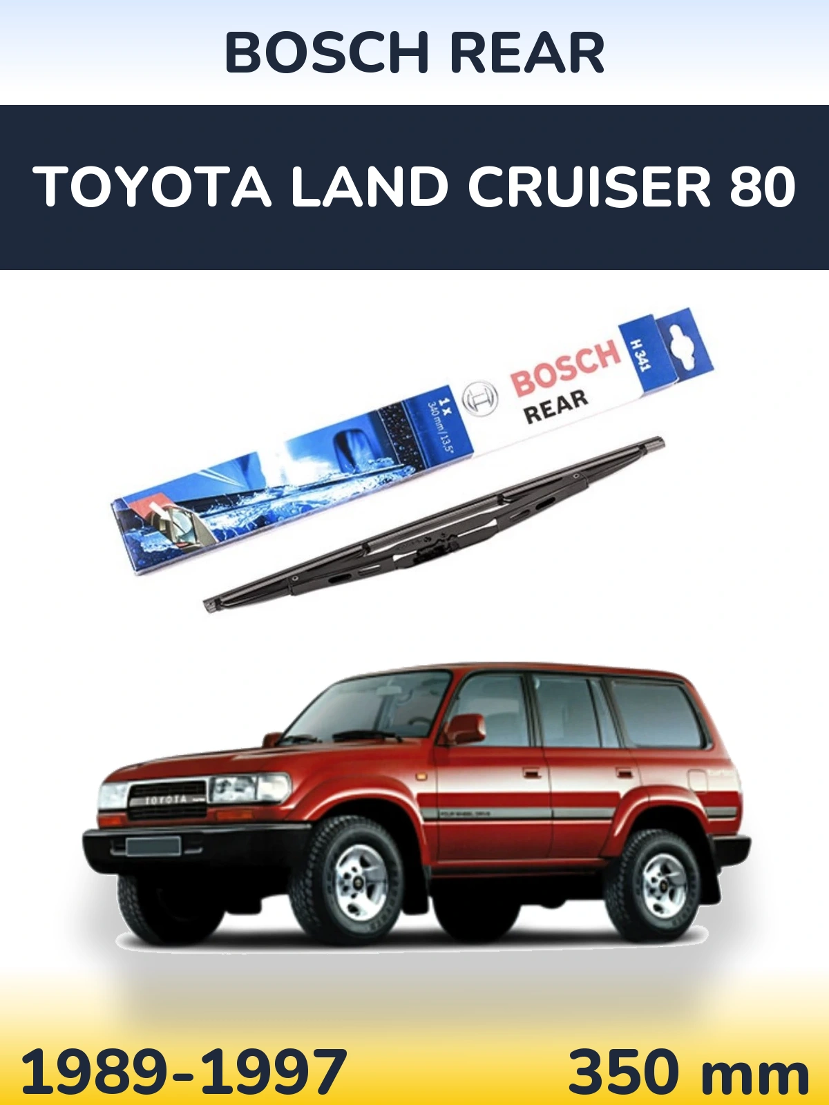 Tylna wycieraczka BOSCH Rear 340 mm do Toyota Land Cruiser 80 1989-1997