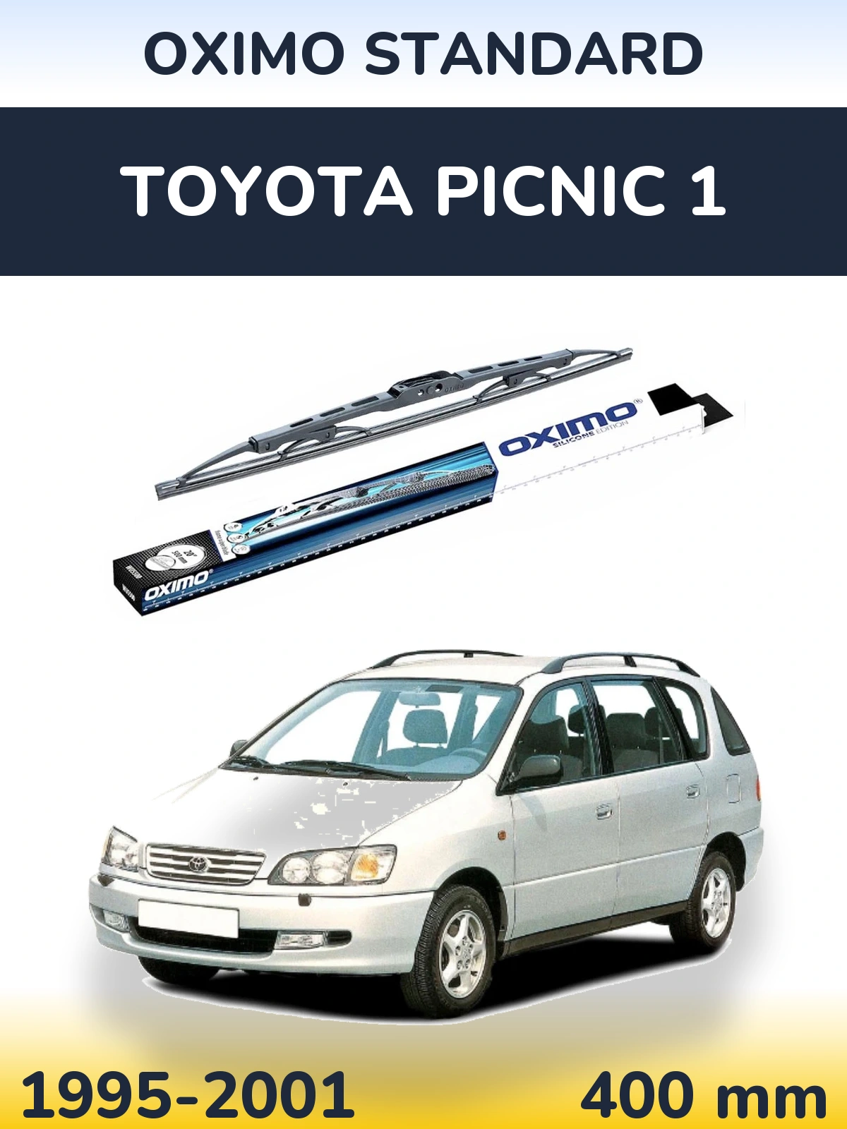 Tylna wycieraczka Oximo Standard 400 mm do Toyota Picnic 1 1995-2001